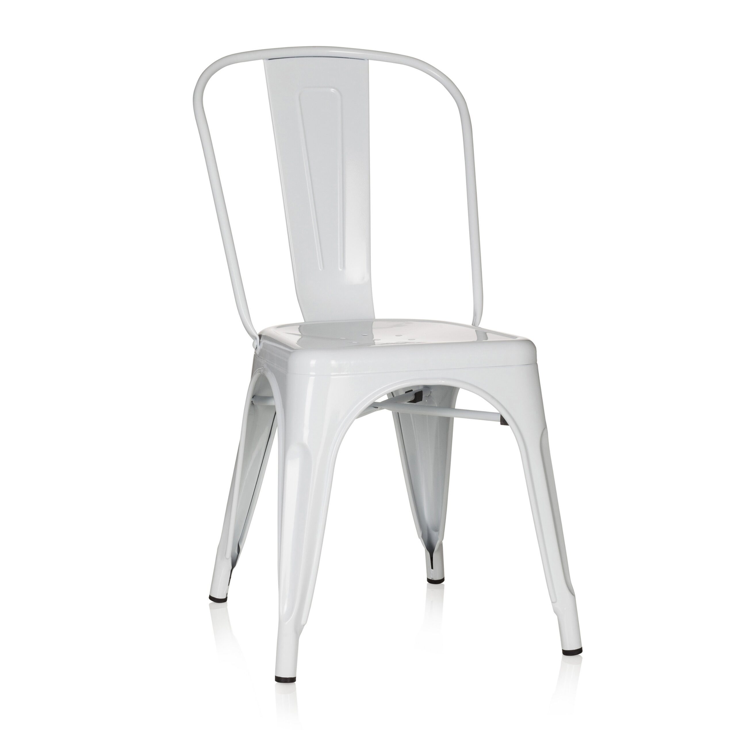 hjh OFFICE Esszimmerstuhl VANTAGGIO COMFORT Stuhl Metall ohne Armlehnen 1 (1 St), Küchenstuhl, Stuhl Esszimmer, Stapelstuhl Metallgestell