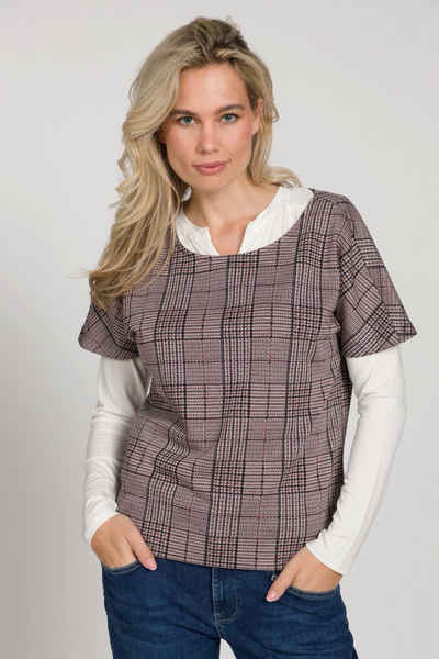 Gina Laura Sweatshirt Pullunder oversized Edel-Jersey Rundhals