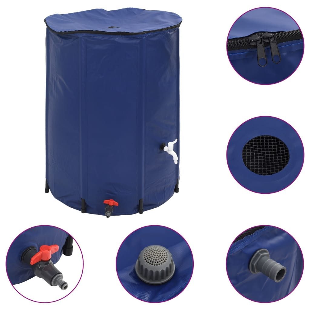 Bewässerungssystem Wassertank mit Wasserhahn Faltbar 750 L PVC