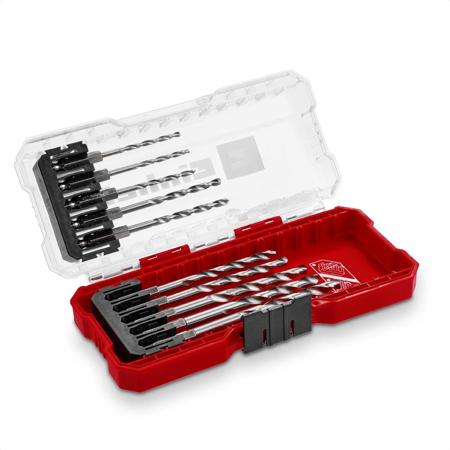 Einhell Bohrer- und Bitset Original Einhell S-CASE 10-tlg. Metallbohrer-Set (aus HSS 4241 Stahl, 10-St., S-CASE 10-tlg. Metallbohrer-Set