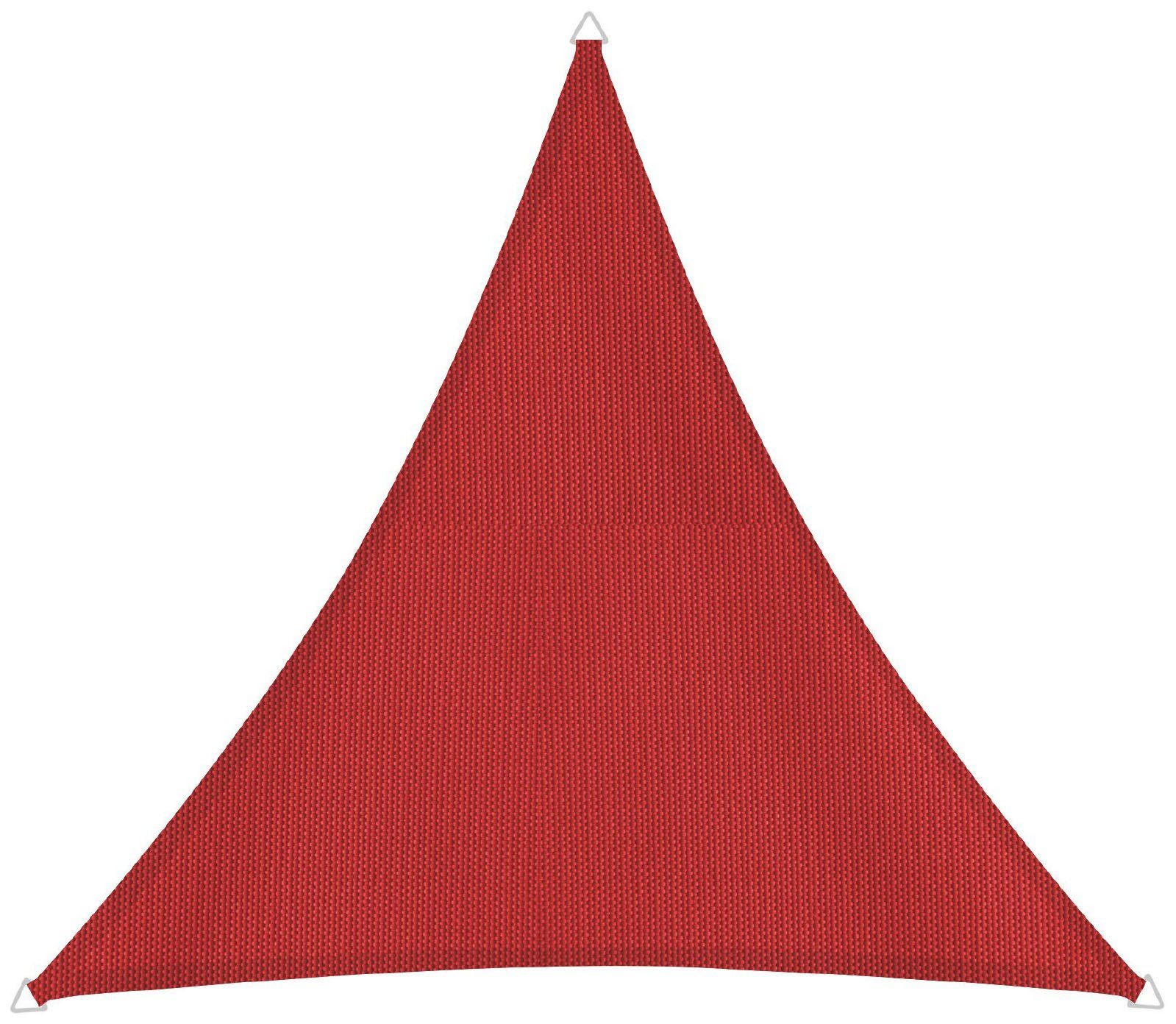 Windhager Sonnensegel Capri Dreieck, 3x3x3m, rot