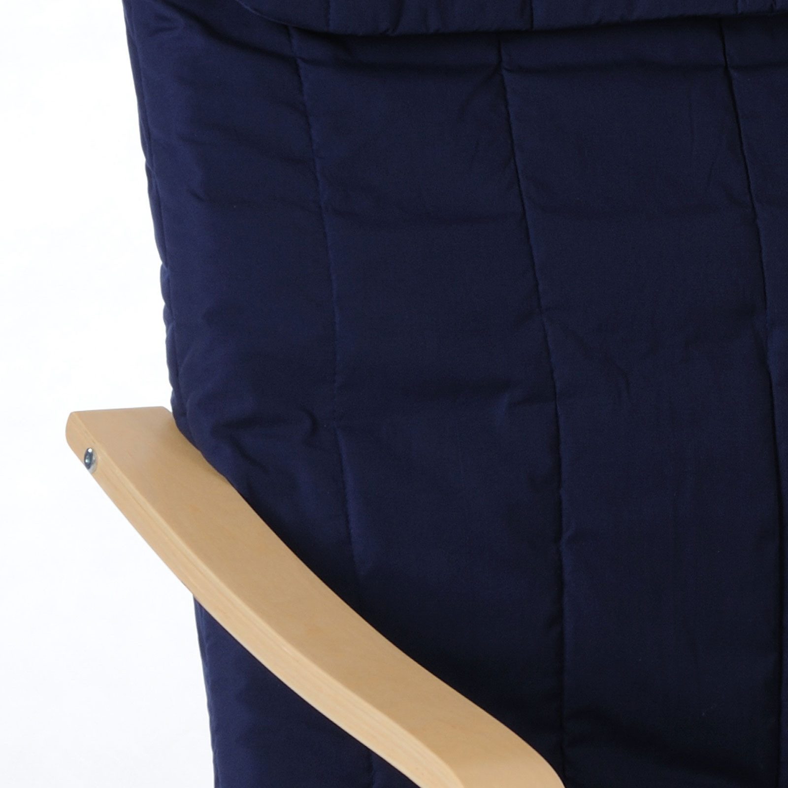 Möbel Akut Sessel Schwingsessel Siesta Gestell Birke Schichtholz Bezug blau günstig online kaufen