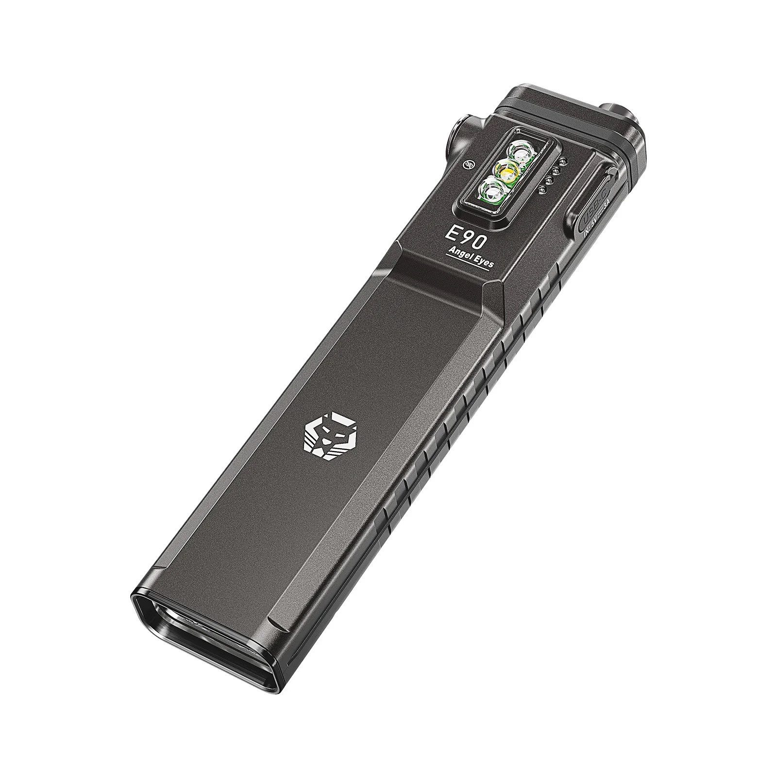 RovyVon LED Taschenlampe Aurora E90 EDC dual-power 3500 Lumen LED Taschenlampe mit Seitenlicht (1-St)