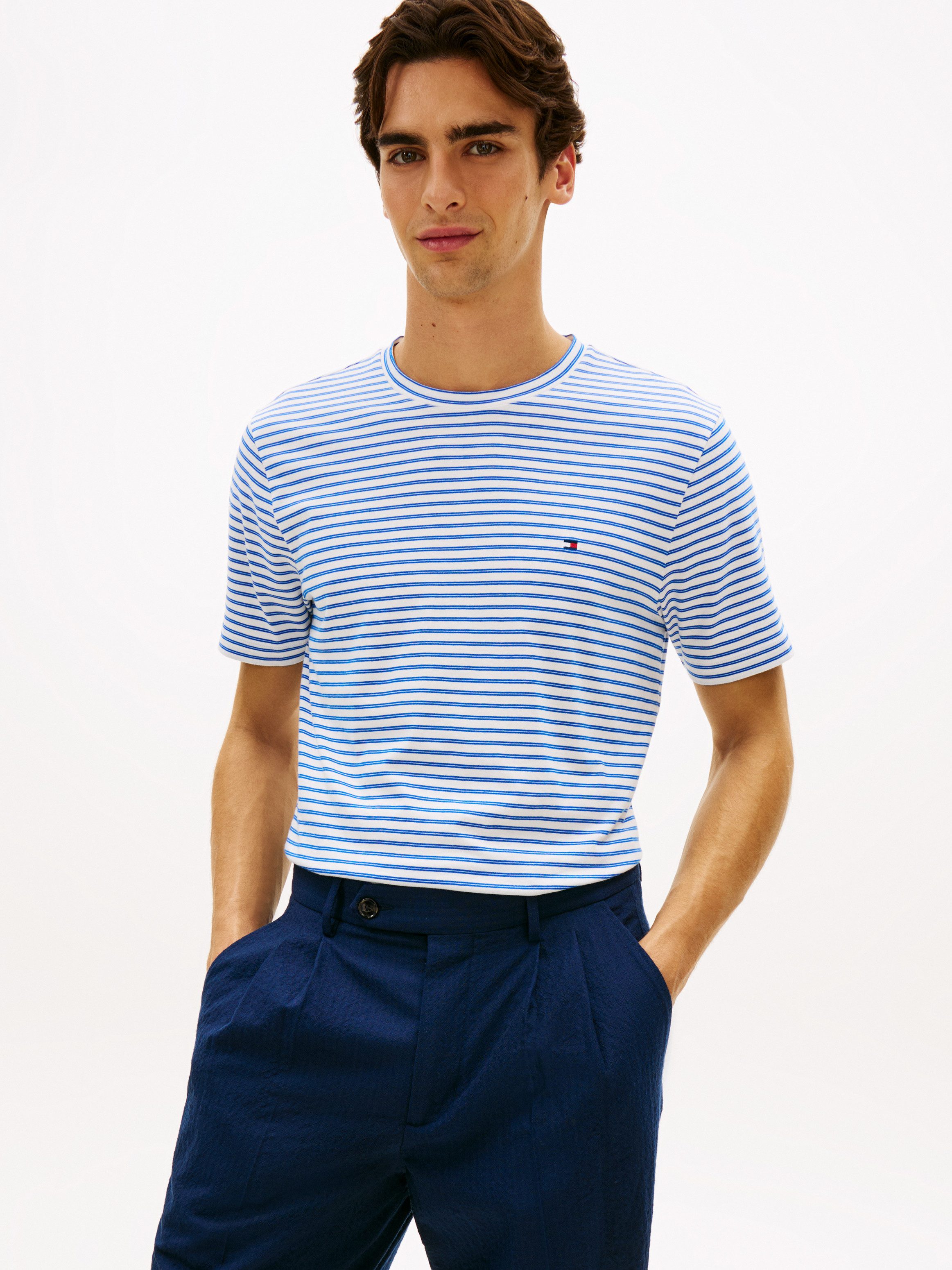 Tommy Hilfiger T-Shirt SEASONAL STRIPE Regular fit, gestreift, Rundhals