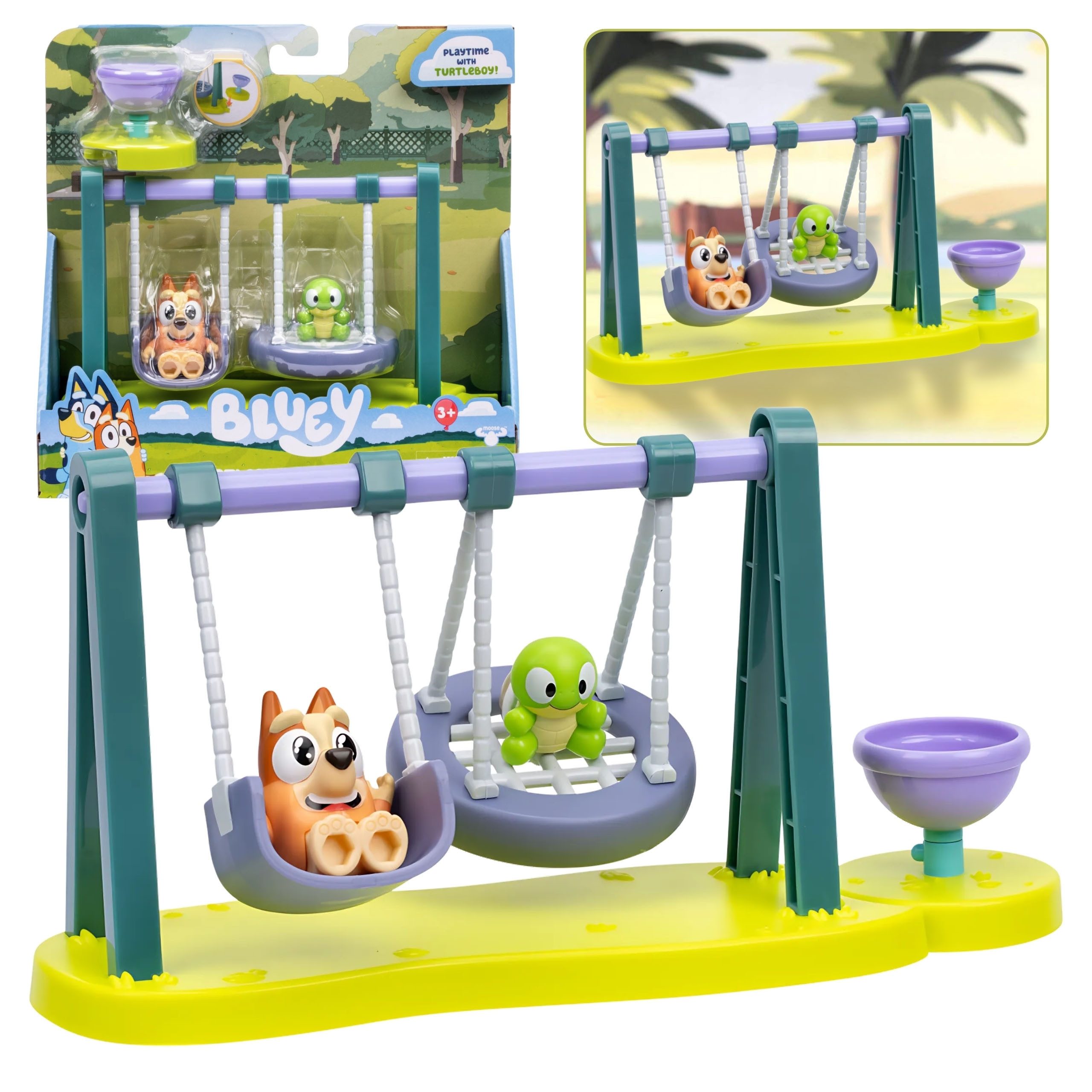 Spielfigur Bluey Bingo Figurensatz Turtleboy Playground, Figuren, 3+