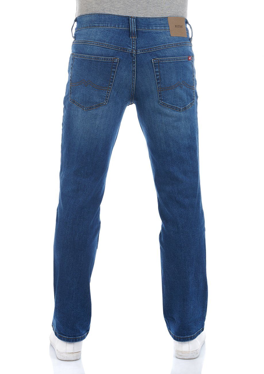 MUSTANG mit Fit Stretch Tramper Hose Middle (1014415-5000-582) Medium Regular Jeanshose Straight-Jeans Herren Denim