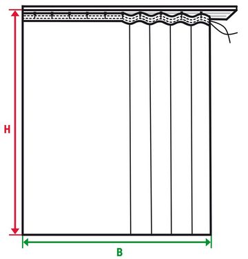 Gardine Florenz, Weckbrodt, Kräuselband (1 St), halbtransparent, Sablé, echte Stickerei,Sablè,Bordüre,Kante,floral,geblümt