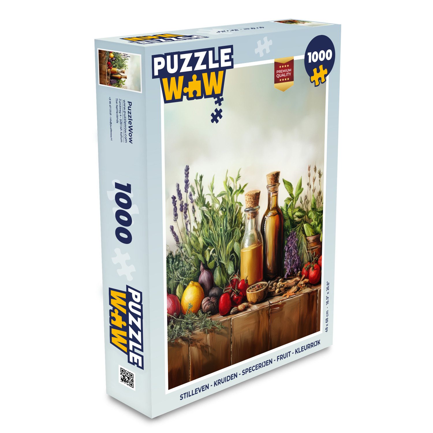 Puzzle Stilleben - Kräuter - Gewürze - Früchte - Farbenfroh