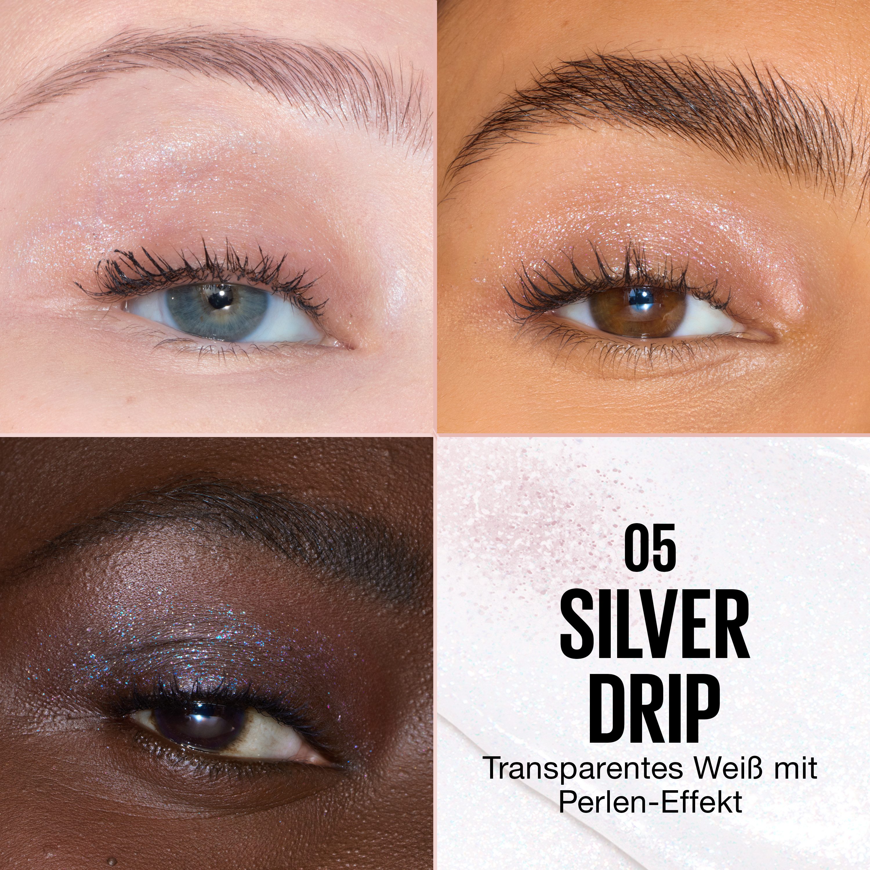 MAYBELLINE NEW YORK Lidschatten CHROMA LIQUID EYESHODOW, flüssiger Lidschatten, mit Chrom-Finish, bis zu 16 Stunden Halt