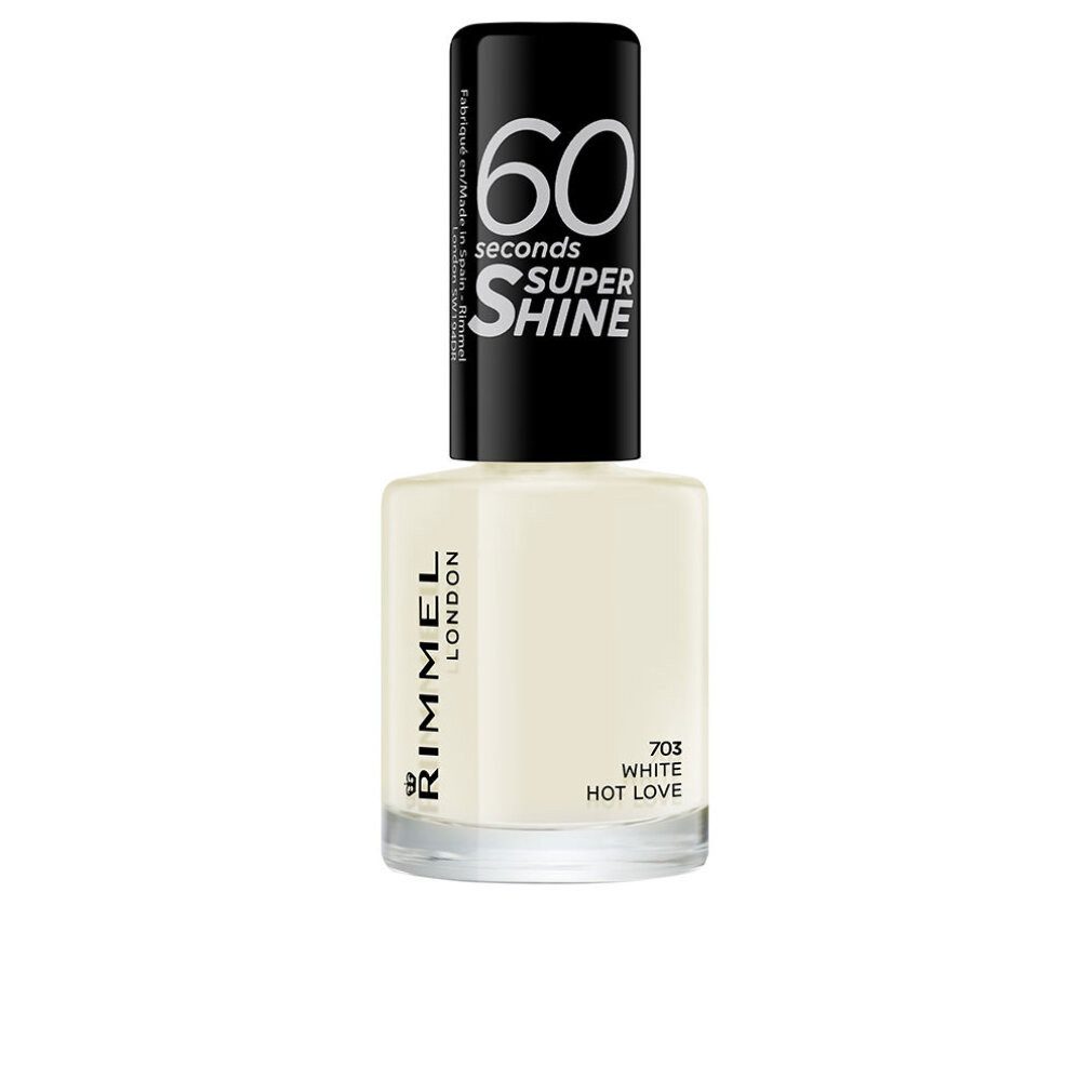 Rimmel Nagellack London 60 Seconds Super Shine Nagellack 8ml - 703 White Hot Love