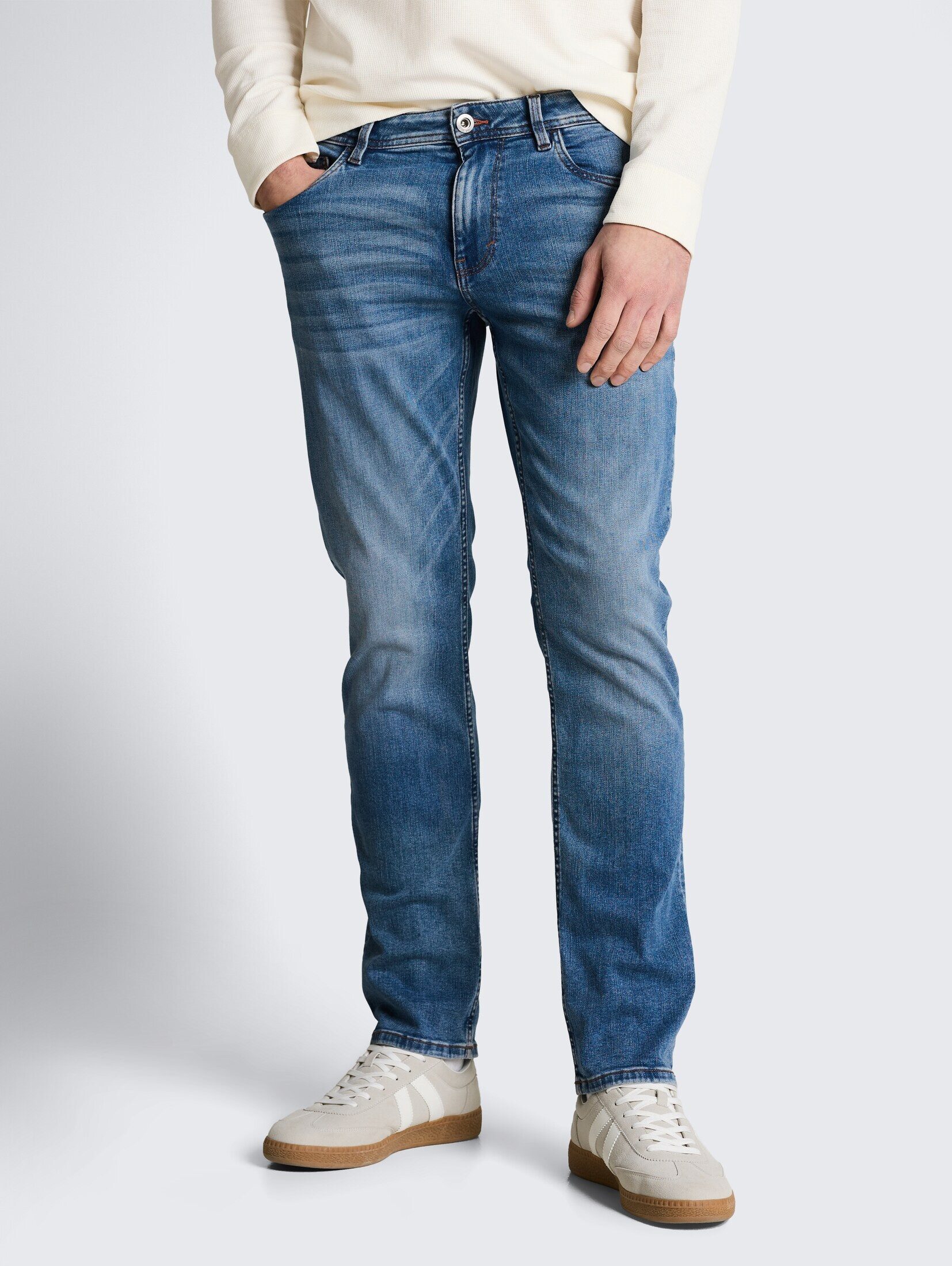 TOM TAILOR Straight-Jeans Jeanshosen TTMARVIN STRAIGHT Jeans mit Superstret günstig online kaufen