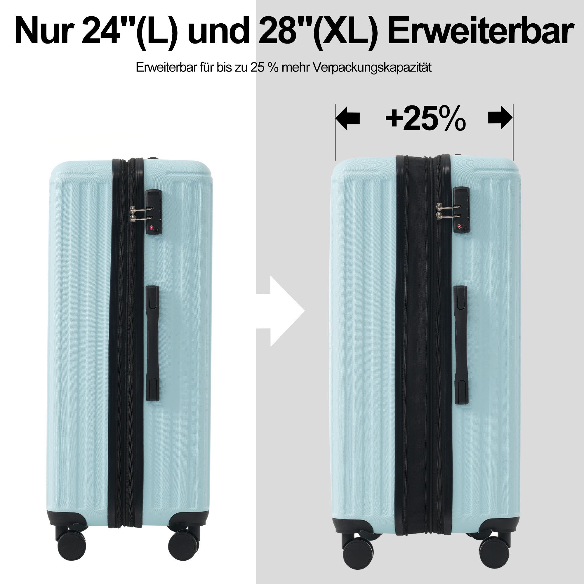 HAUSS SPOLE Trolleyset Gepäckset -Hartschalen-Koffer Handgepäck, günstig online kaufen