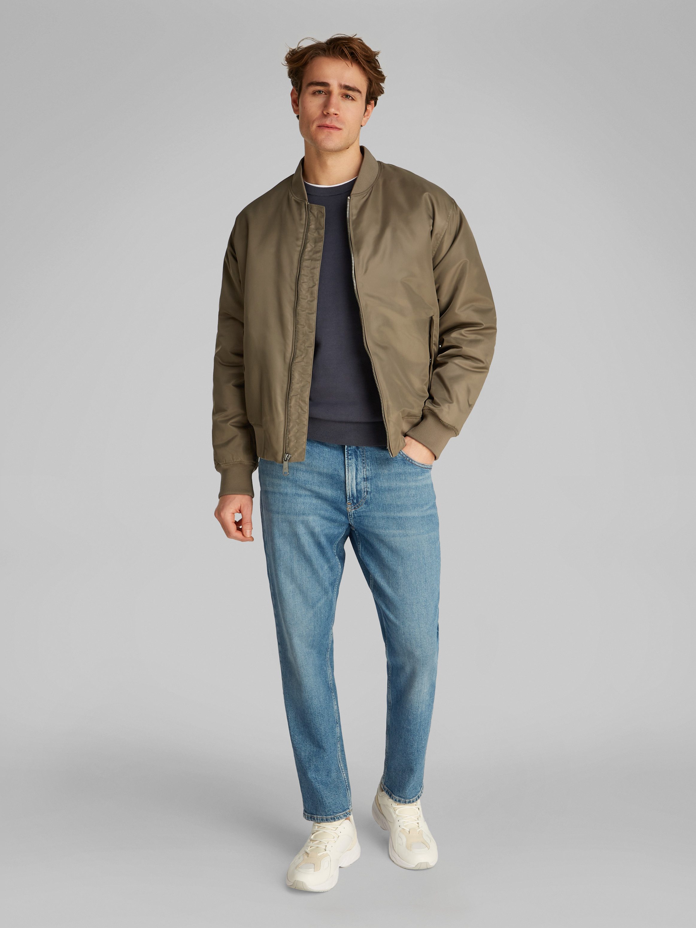 Calvin Klein Jeans Blouson LS JEANS HERO BOMBER mit Strickbündchen