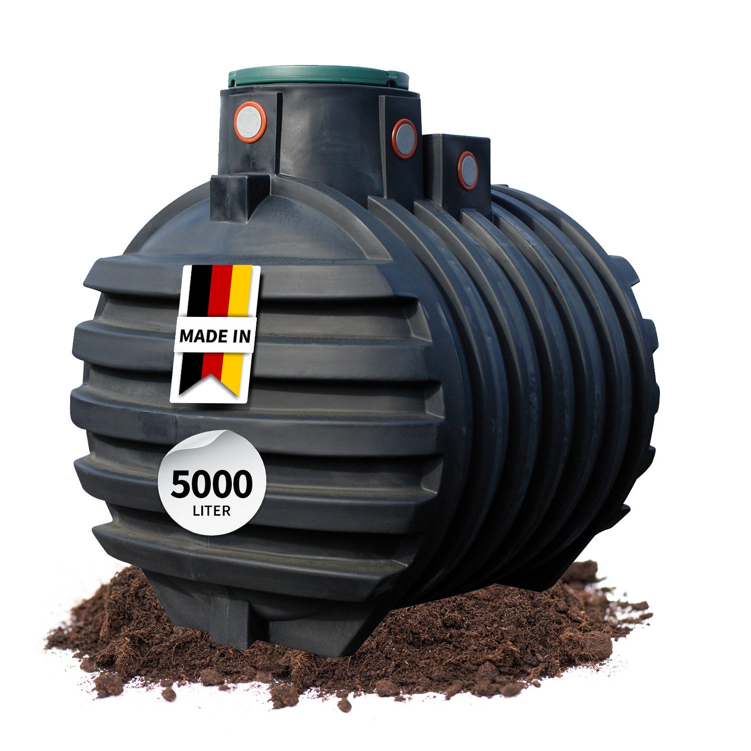4rain Wasserreservoir MONO Erdtank 5000 Liter inkl. Tankabdeckung