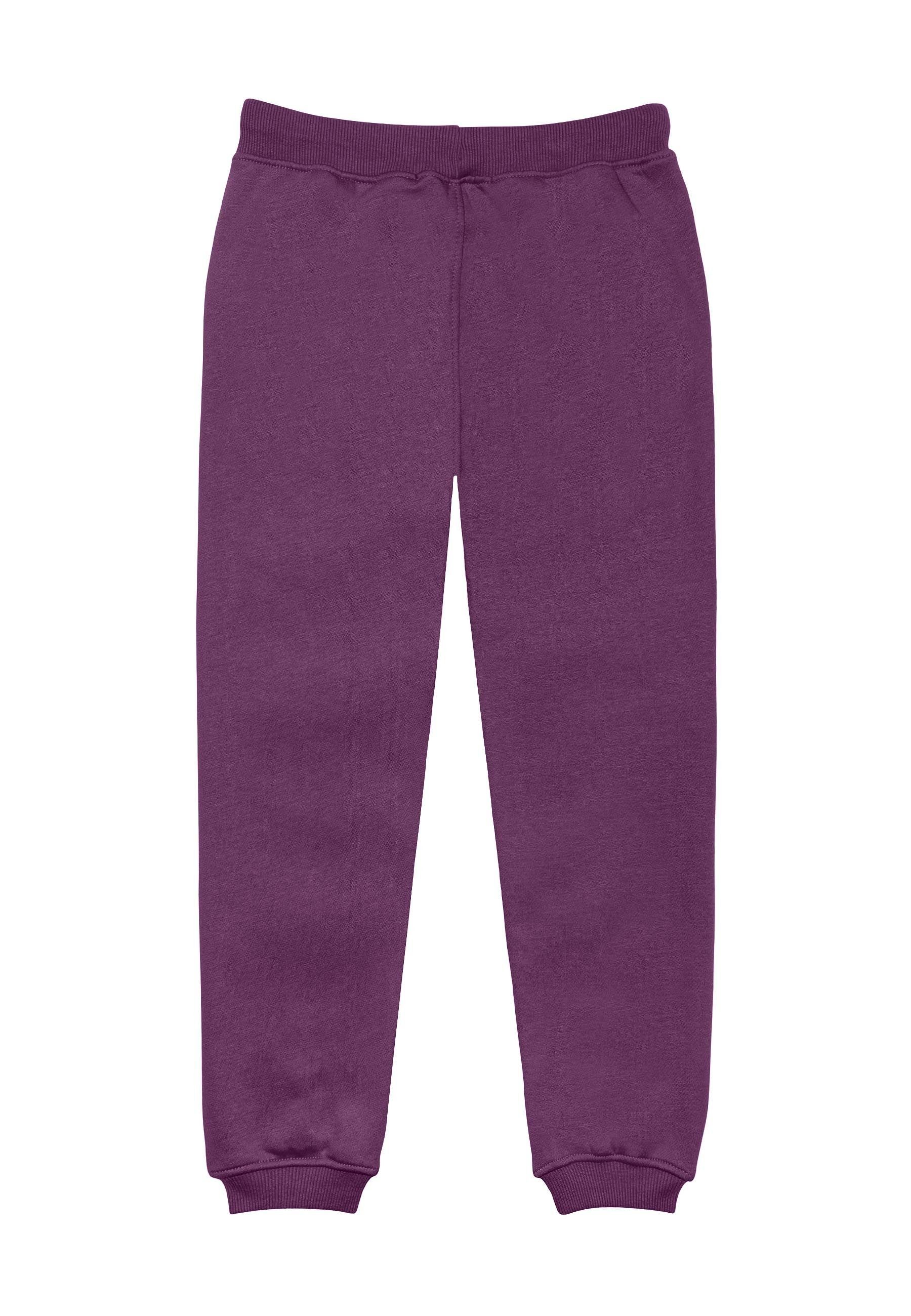 Sweatpants Lila MINOTI (1y-14y) „Lovely“-Fleece-Jogginghose