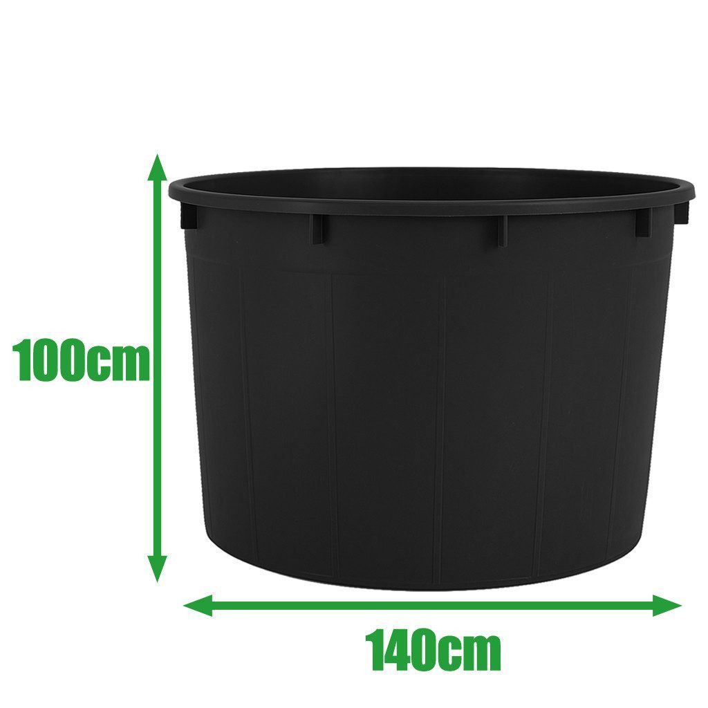 ONDIS24 Regentonne Regenfass XXL Regenwassertank aus schwarzem Kunststoff, 1000 l, Robust & UV-Beständig