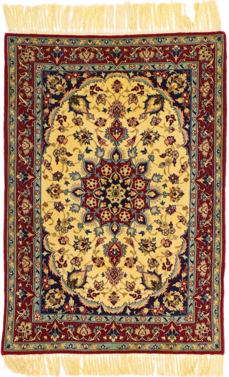 Orientteppich Isfahan 83x116 Handgeknüpfter Orientteppich / Perserteppich, Nain Trading, rechteckig, Höhe: 12 mm