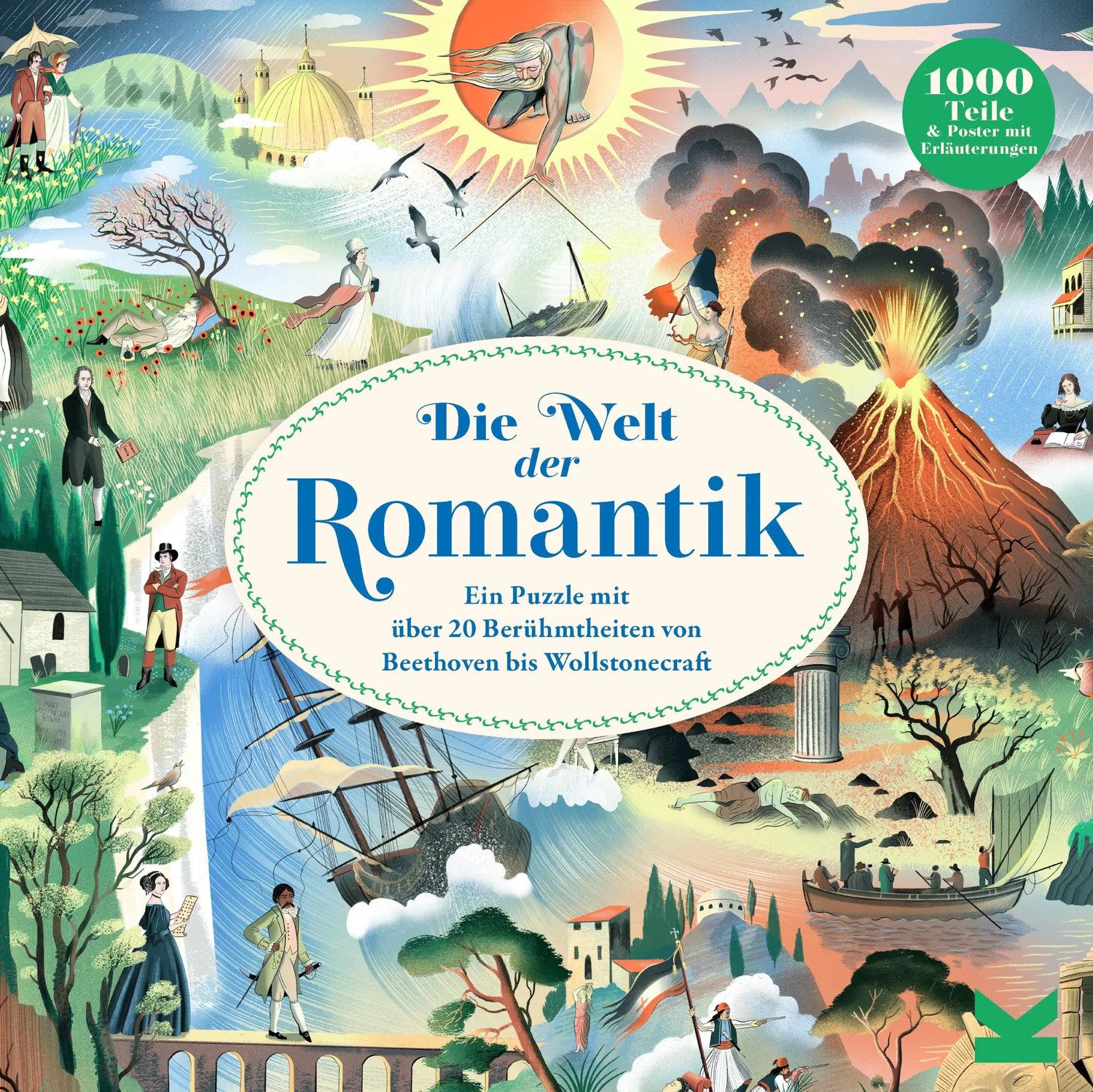 Laurence King Puzzle Die Welt der Romantik, 1000 Puzzleteile