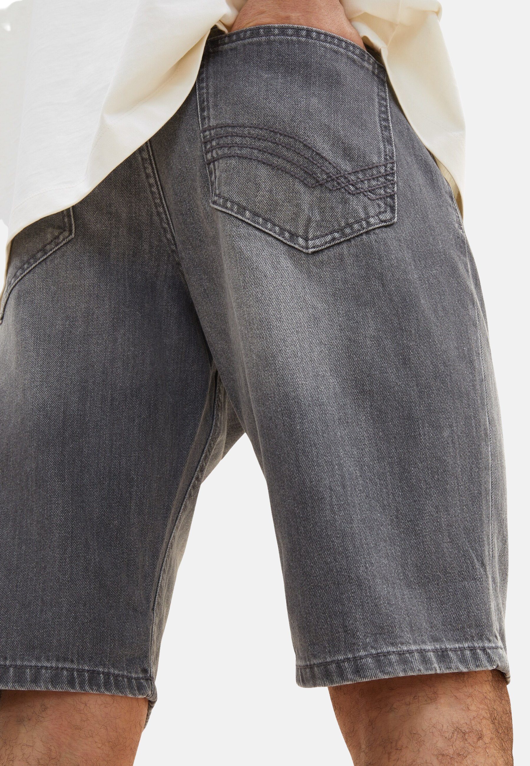 Jeansshorts grau Regular TAILOR Jeans Josh Tom kurze Shorts TOM (1-tlg) Tailor Jeans