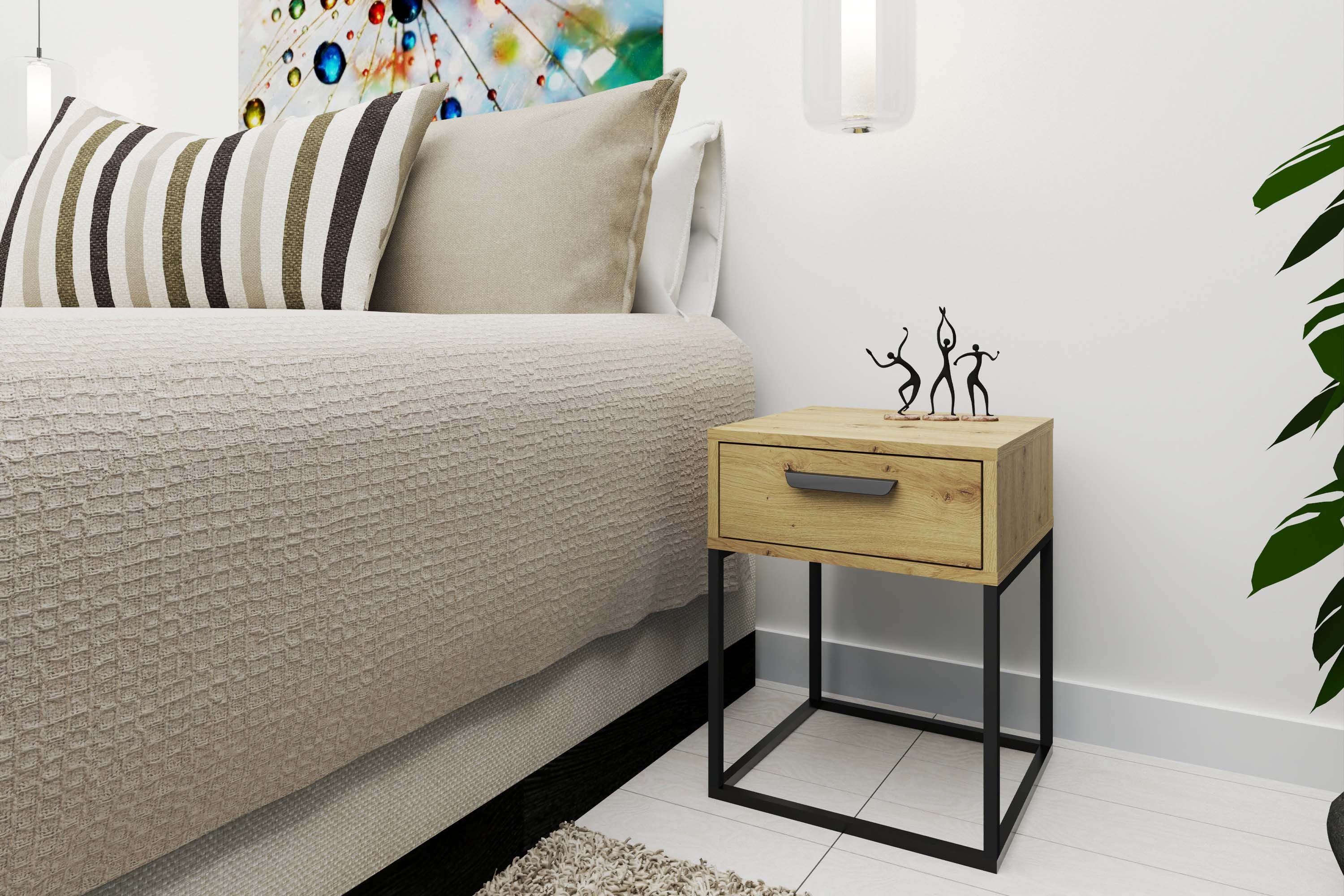 KONSIMO® Nachttisch RECTUS Nachtschrank, Modern, Beistelltisch, günstig online kaufen