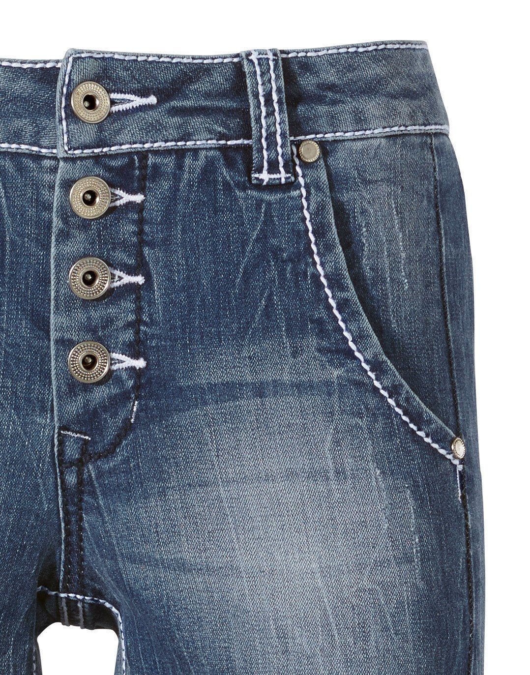 heine Bequeme Jeans Boyfriend Jeans leicht vertieft – Bild 5 von 5