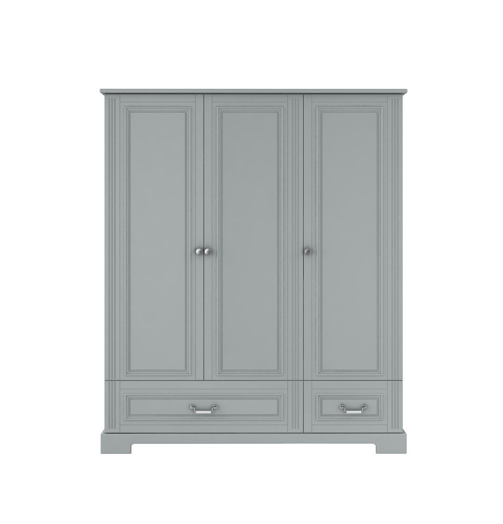Raumhirsch Furniture Kinderkleiderschrank Ines, 3-türig – ideal für das Kinderzimmer
