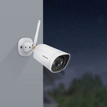 Foscam G4C 2K 4 MP Starlight Dualband WLAN IP Überwachungskamera (Außenbereich, Innenbereich, Personenerkennung und Bewegungserkennung, Nachtsicht bis zu 20 m , Integrierte 2 Scheinwerfer und IR LED, P2P-Funktion, H.265-Videokomprimierung)