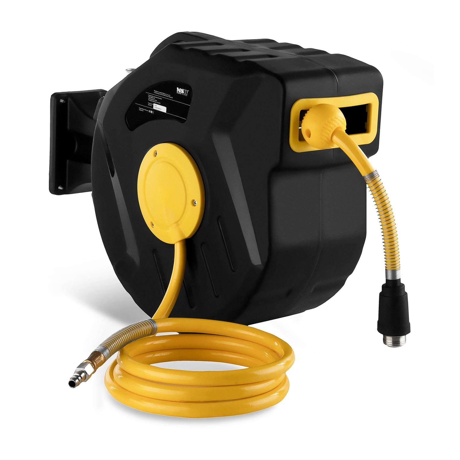 MSW Schlauchtrommel 20 m Druckluftschlauch 18 bar Aufroller Automatik Schlauch Trommel