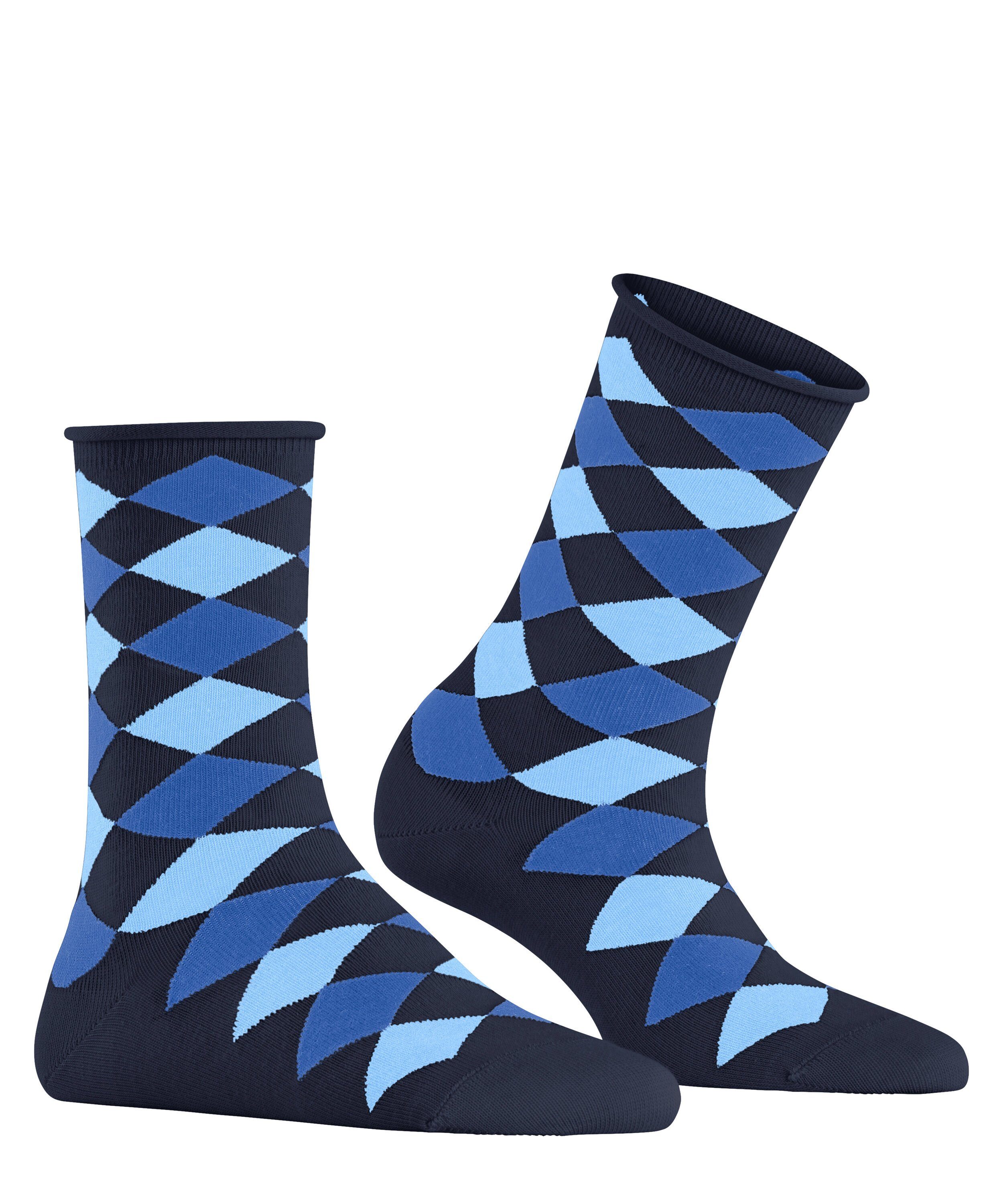 Burlington Kurzsocken Sandy (1-Paar) mit neu interpretiertem Argyle-Muster