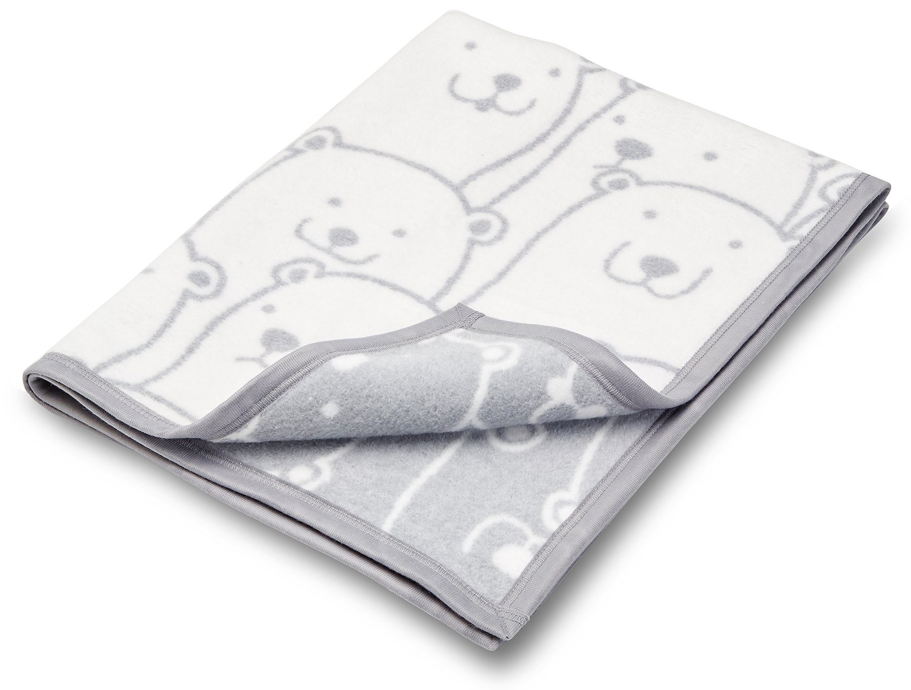 Babydecke Yogi mit Bärenmotiv, 75x100 cm, ideal als Krabbel- & Kuscheldecke, Arus, 75 x 100 cm
