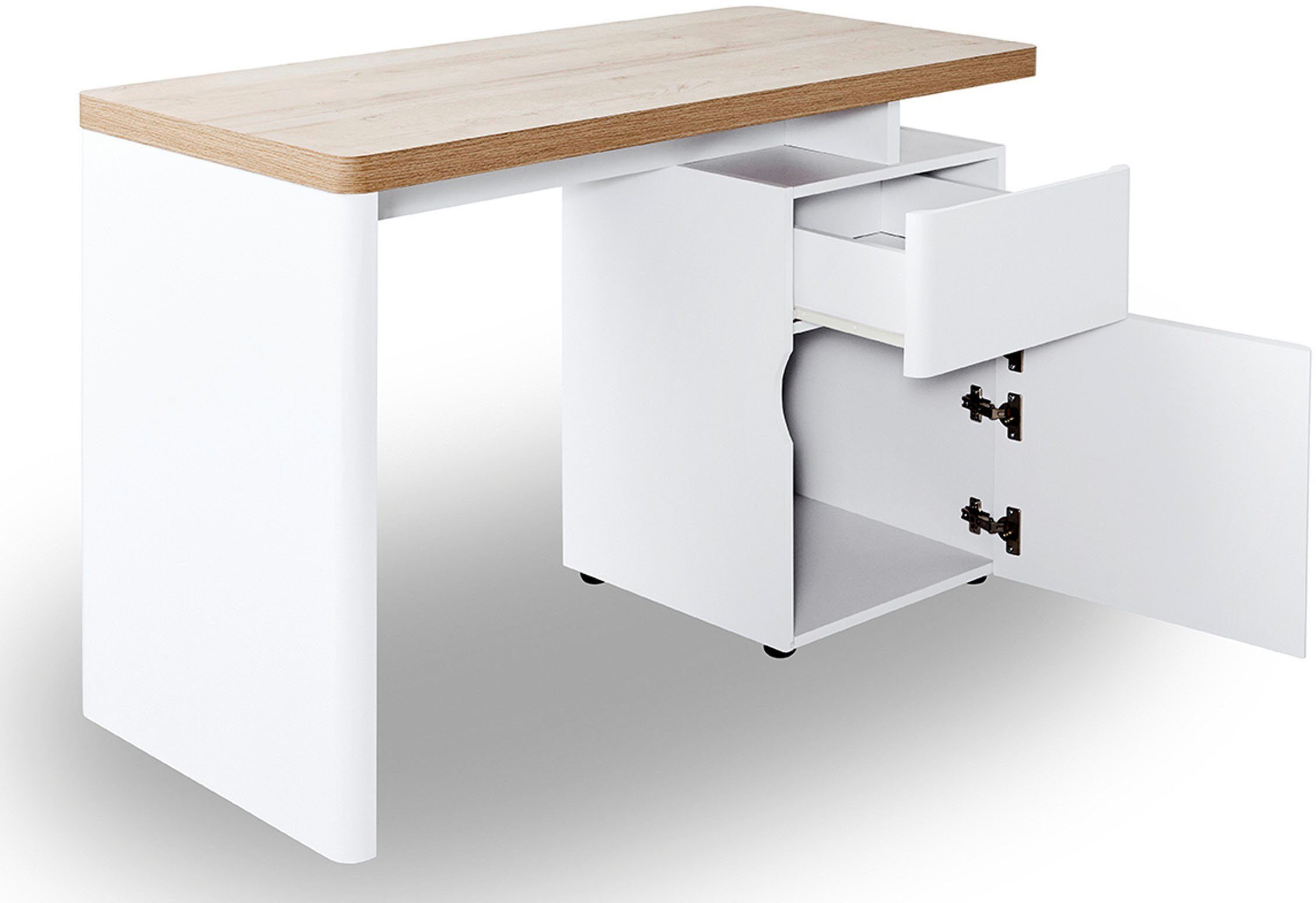 Jahnke Schreibtisch CU-LIBRE 122, platzsparender Arbeitsplatz