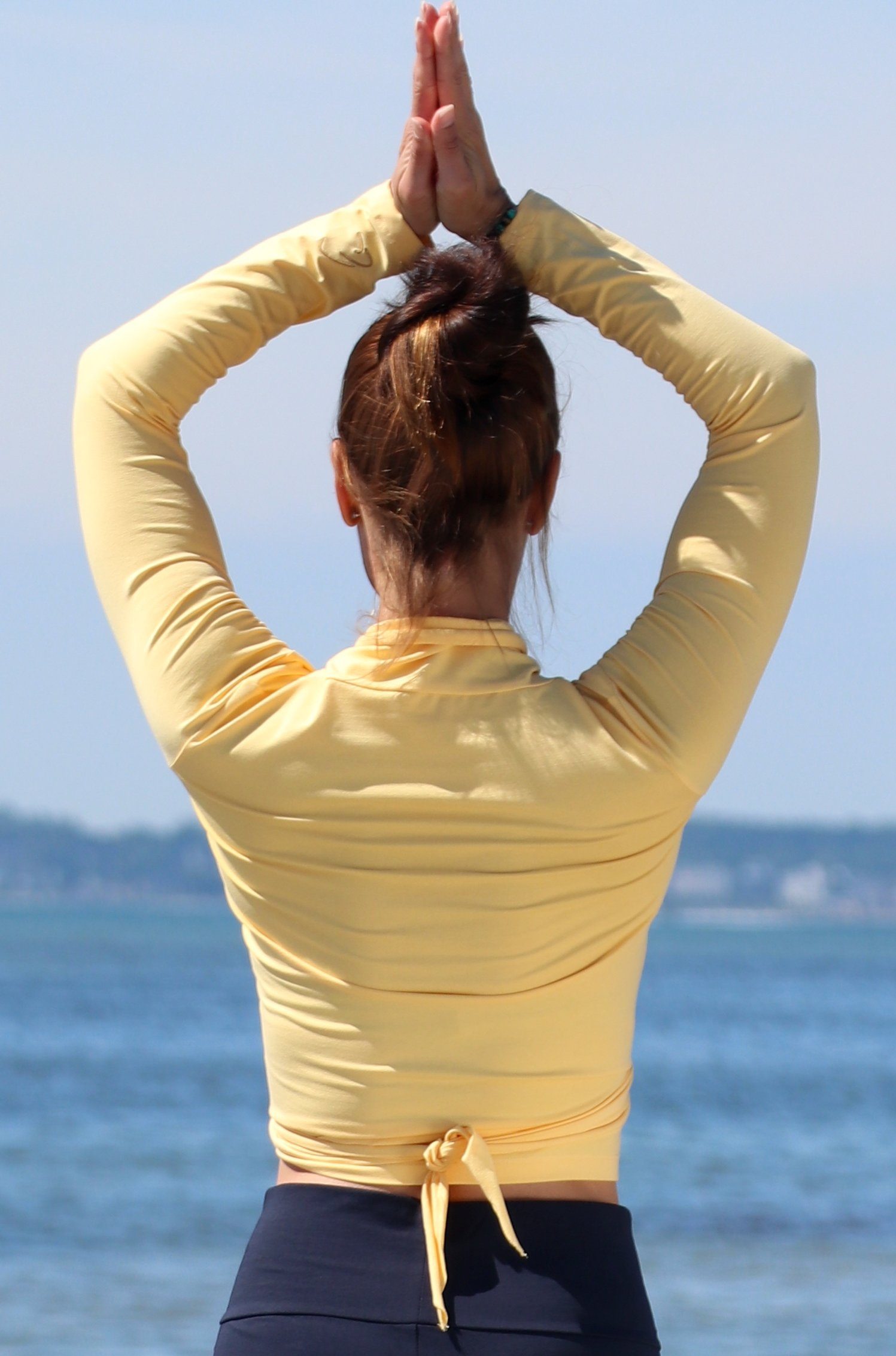 ESPARTO Yoga-Wickeljacke Wickelshirt Dhaara in Bio-Baumwolle günstig online kaufen