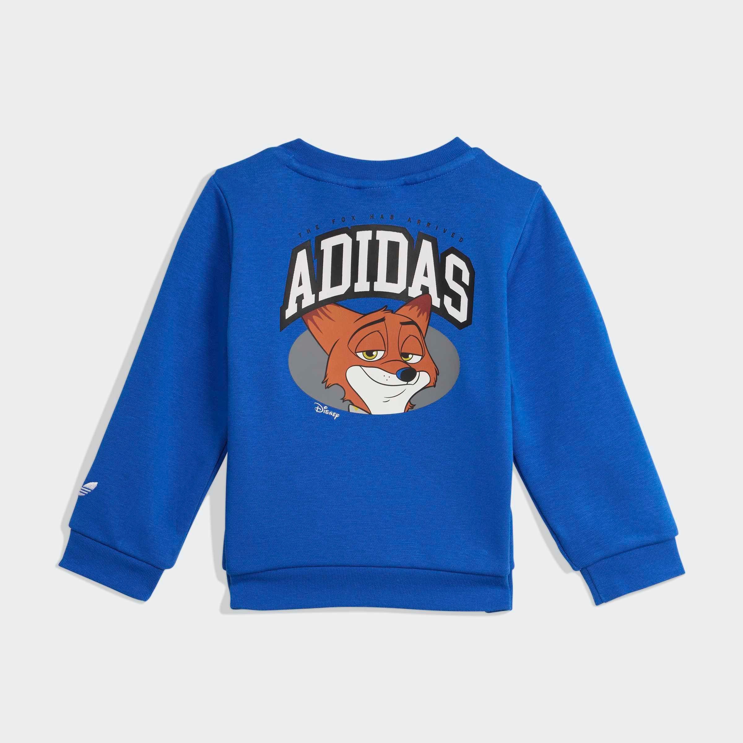 adidas Originals Trainingsanzug ADIDAS DISNEY CREW SET KINDER (2-tlg), für Babys, zweiteiliges Set, aus French Terry, pflegeleicht