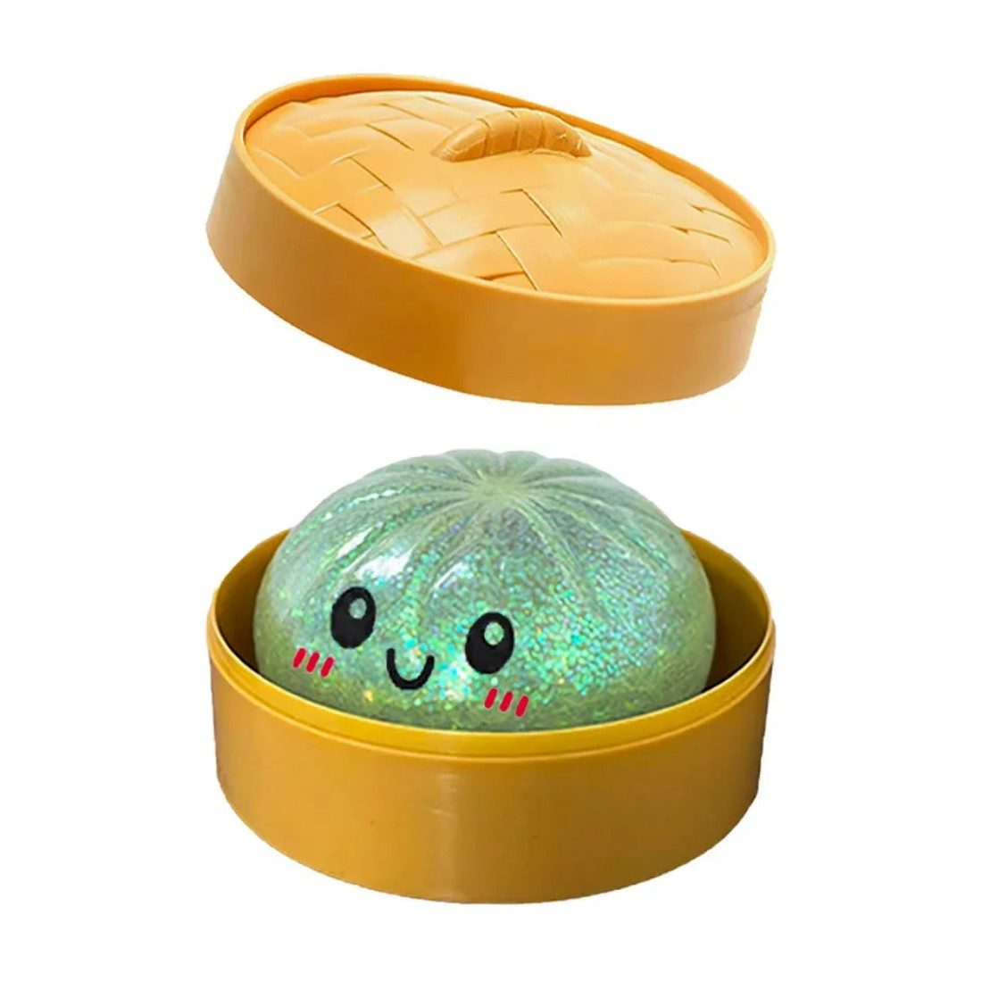 OLi Jumboball Heißer Glitzer-Dumpling-Squishy-Überraschungsbox: Bunte -Sensorik-Fidg, Spielzeuge, Anti-Stress-Quetschbälle