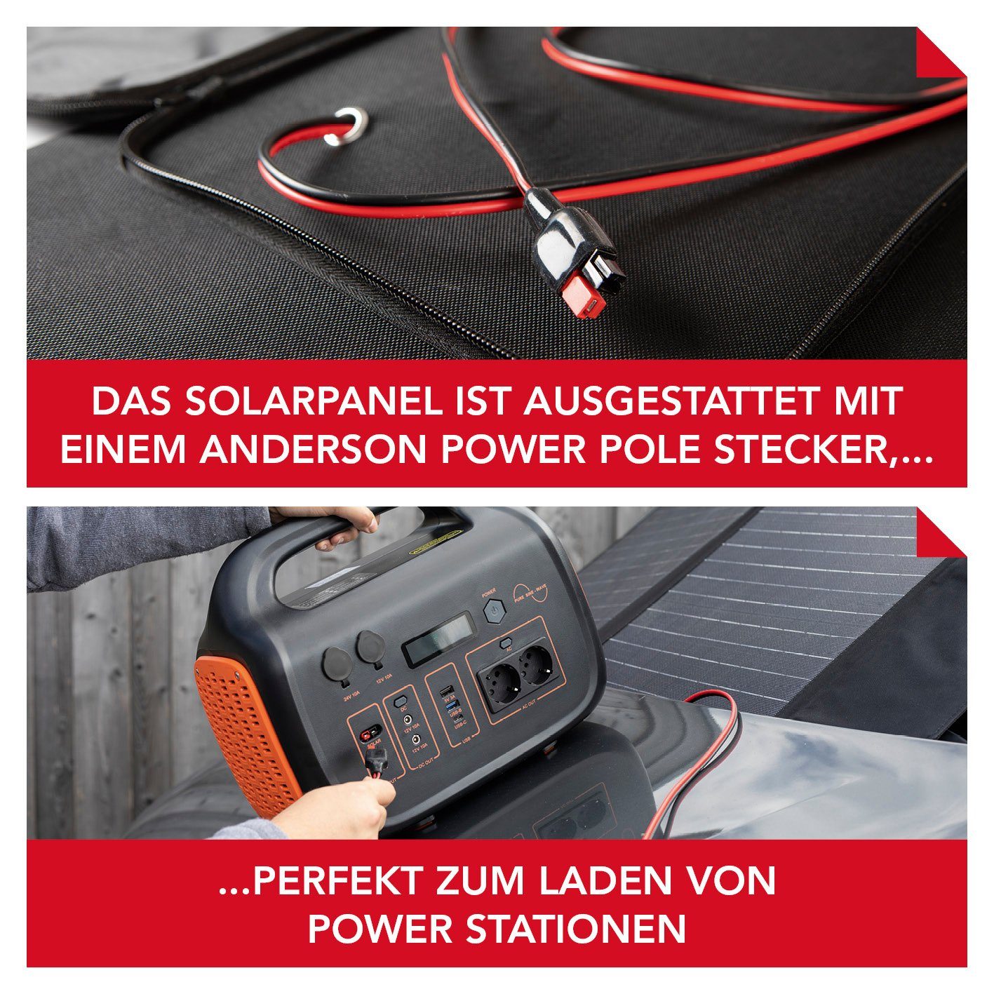 EASYmaxx Solarpanel faltbar - anthrazit - Solar Panel