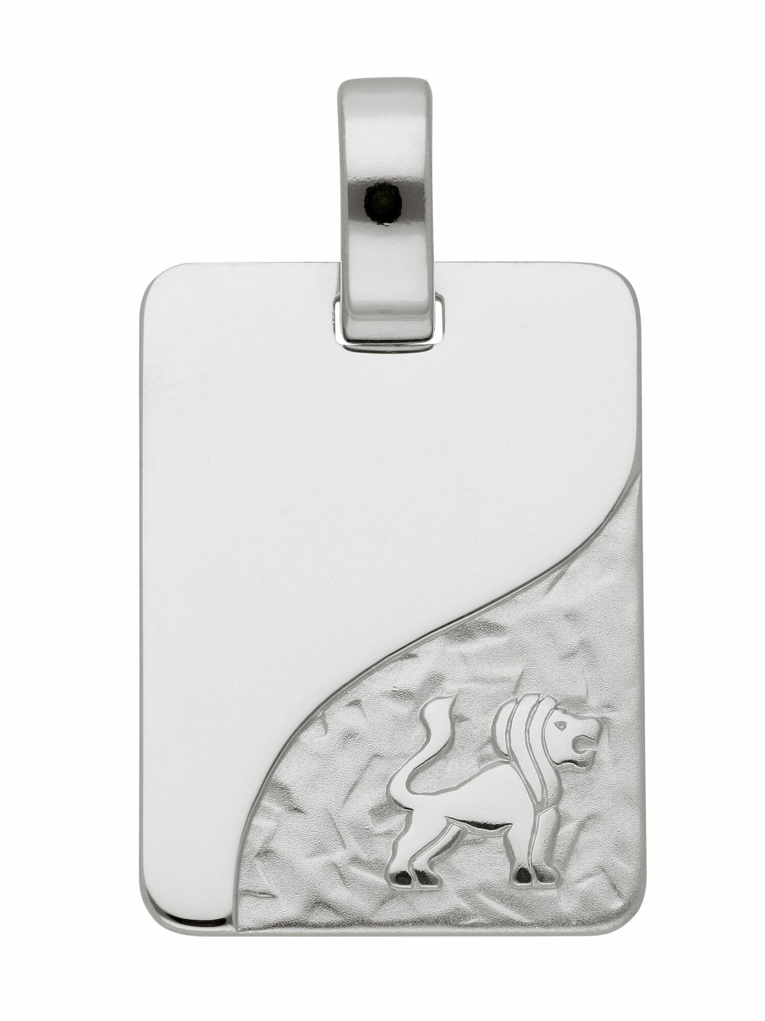 Adelia´s Kettenanhänger 925 Silber Sternzeichen Anhänger Löwe, Silberschmuck  für Damen & Herren, Maße - Breite 13,6 mm - Höhe 18,2 mm