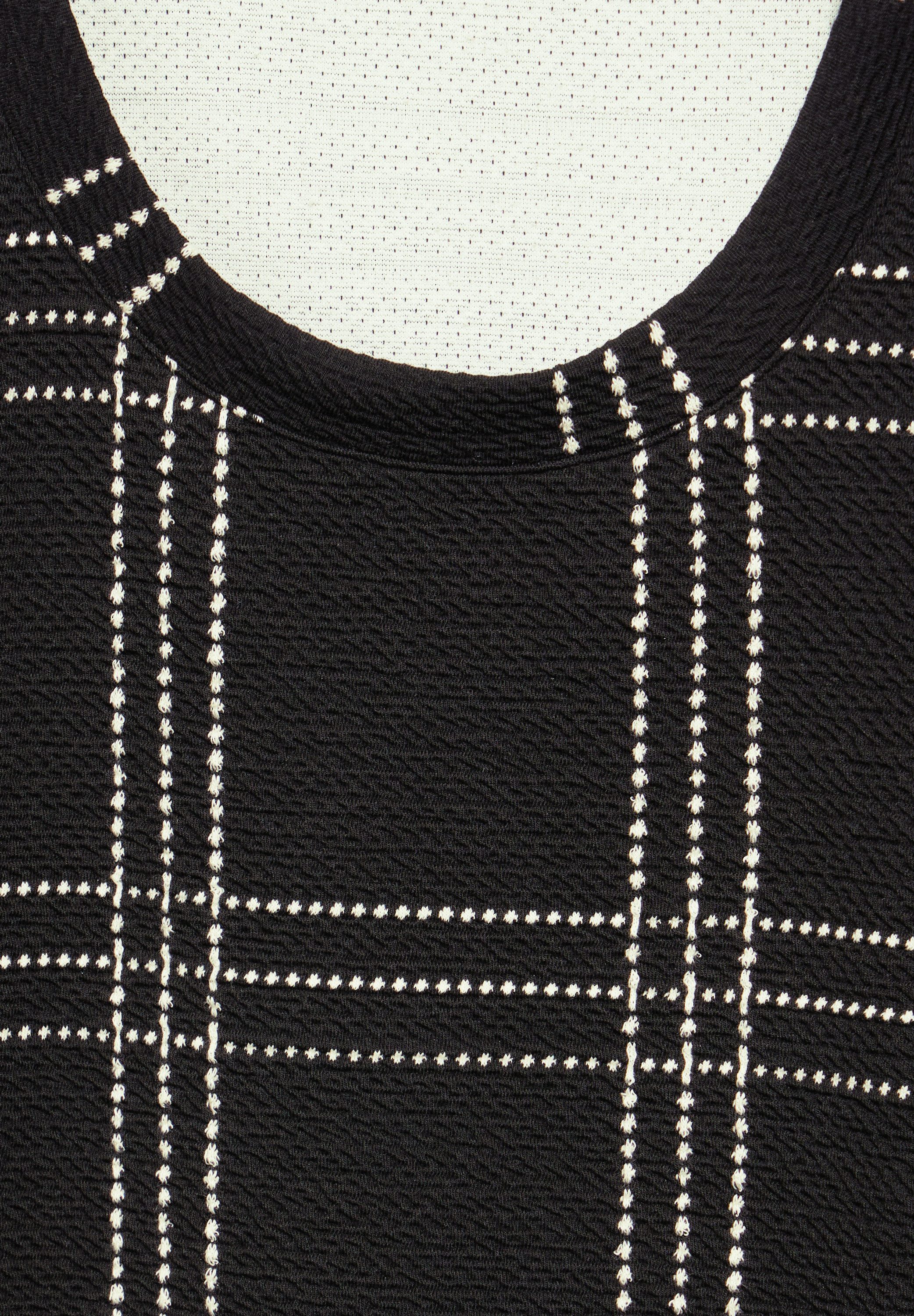CECIL 3/4-Arm-Shirt aus softem Materialmix