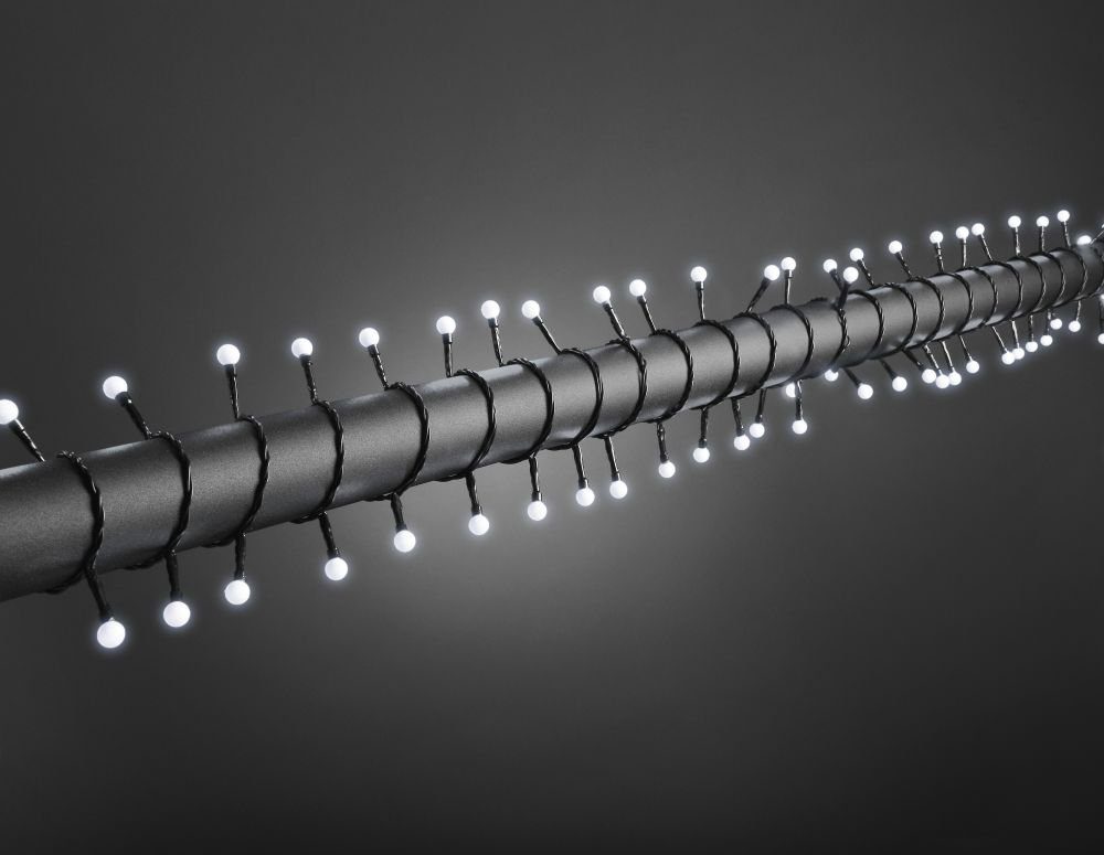 KONSTSMIDE LED-Lichterkette Weihnachtsdeko aussen, runde Dioden, 160 kalt w günstig online kaufen