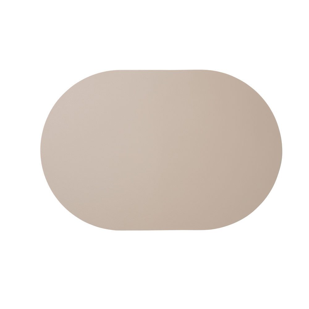 ASA SELECTION Platzset ASA Selection Tischset oval Lederoptik, Stone