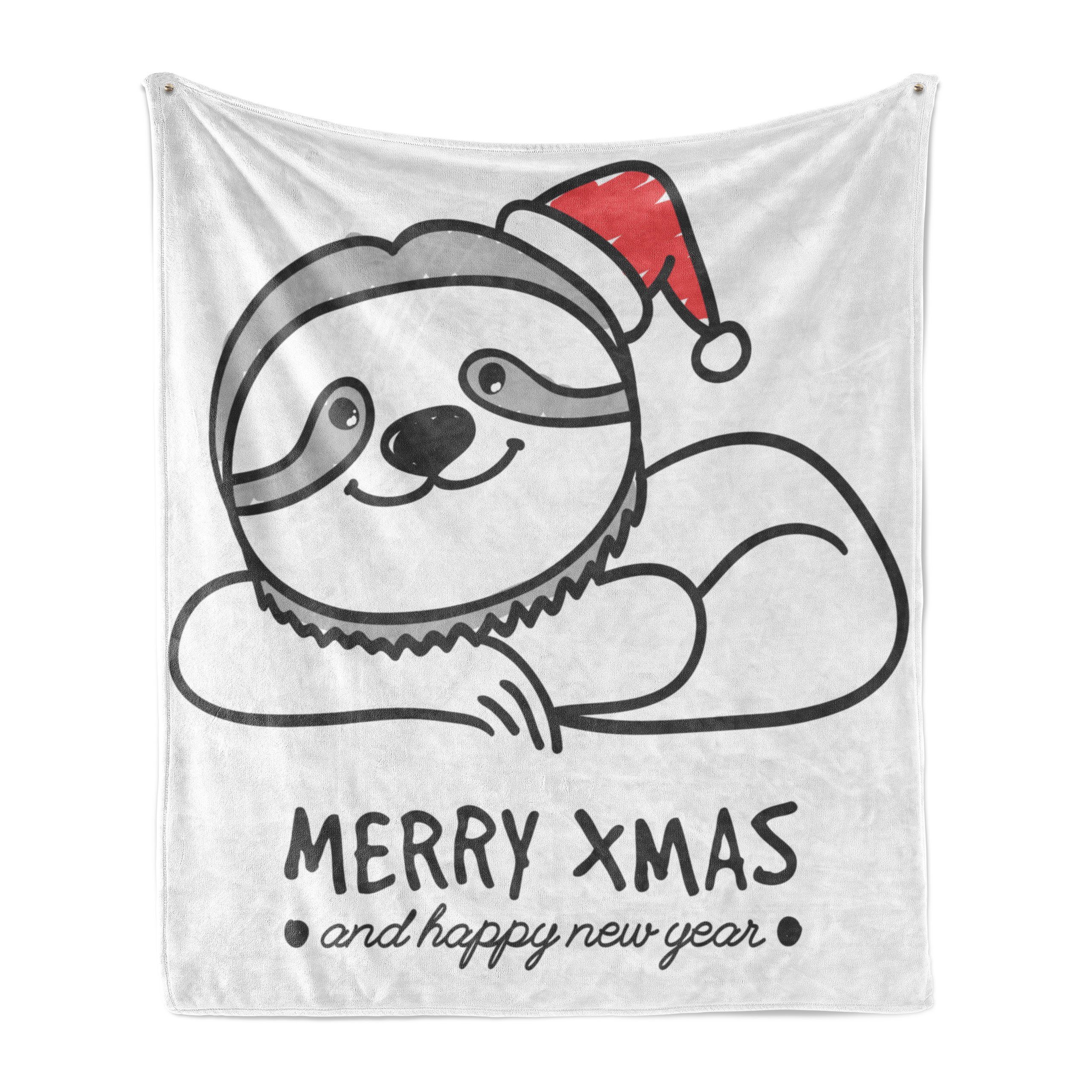 Weihnachten Plüsch Abakuhaus, und für Wohndecke Faultier Innen- Sloth Hat den Gemütlicher Außenbereich,