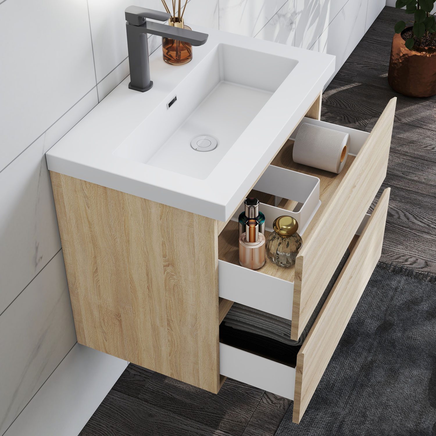 duschspa Waschtisch Waschbecken mit Unterschrank Badschrank Waschplatz Badm günstig online kaufen