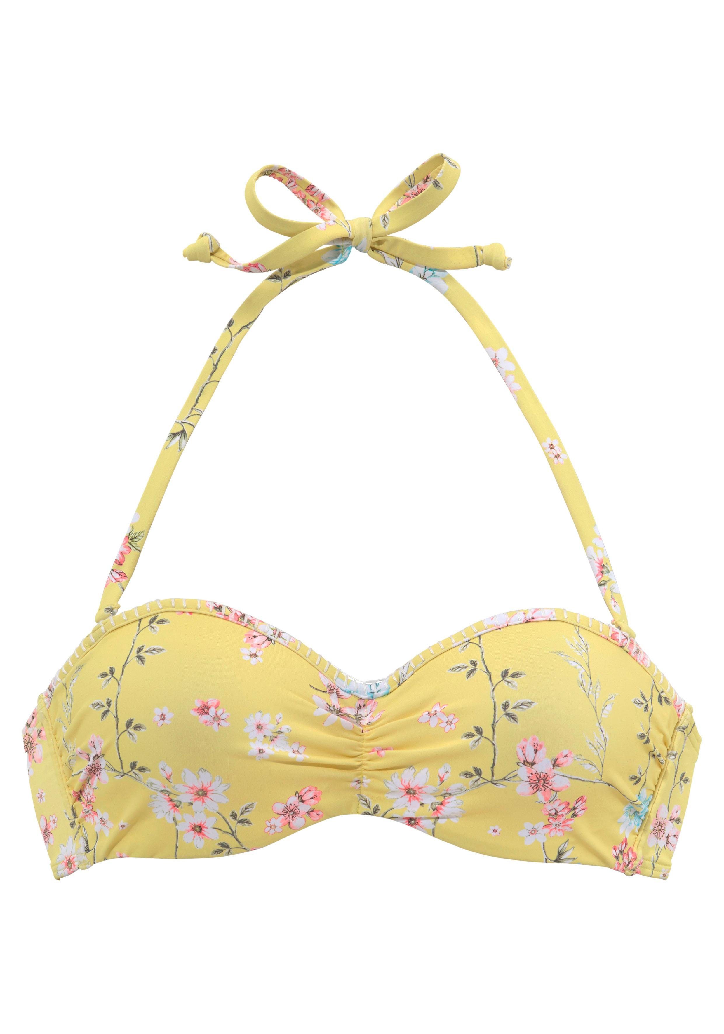 Sunseeker Bügel-Bandeau-Bikini-Top Ditsy, mit Häkelkante günstig online kaufen