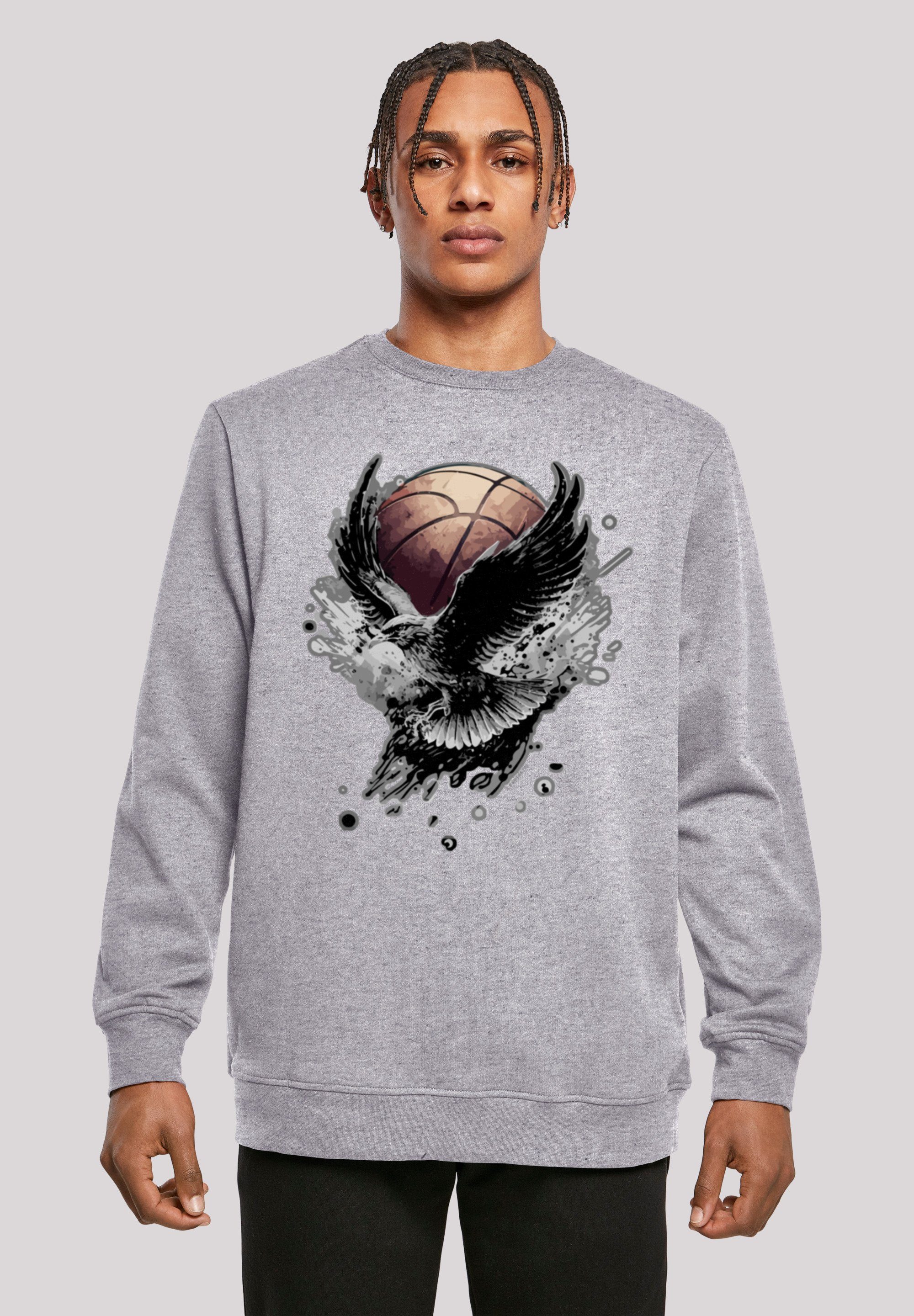 F4NT4STIC Kapuzenpullover Basketball Adler Print, Basic Crewneck,  entspannter Look, Regular Fit