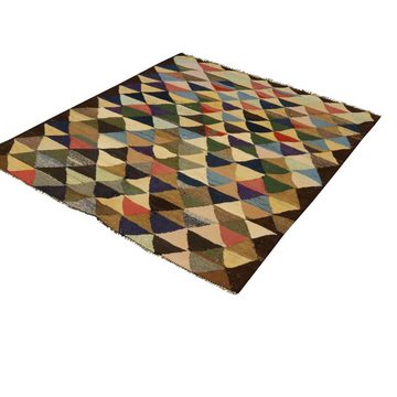 Orientteppich Kelim Fars 170x195 Handgewebter Orientteppich / Perserteppich, Nain Trading, rechteckig, Höhe: 4 mm
