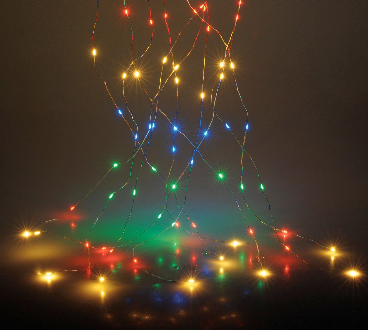 LED-Lichterkette Micro LED Draht Lichterkette - bunt / 300 LED