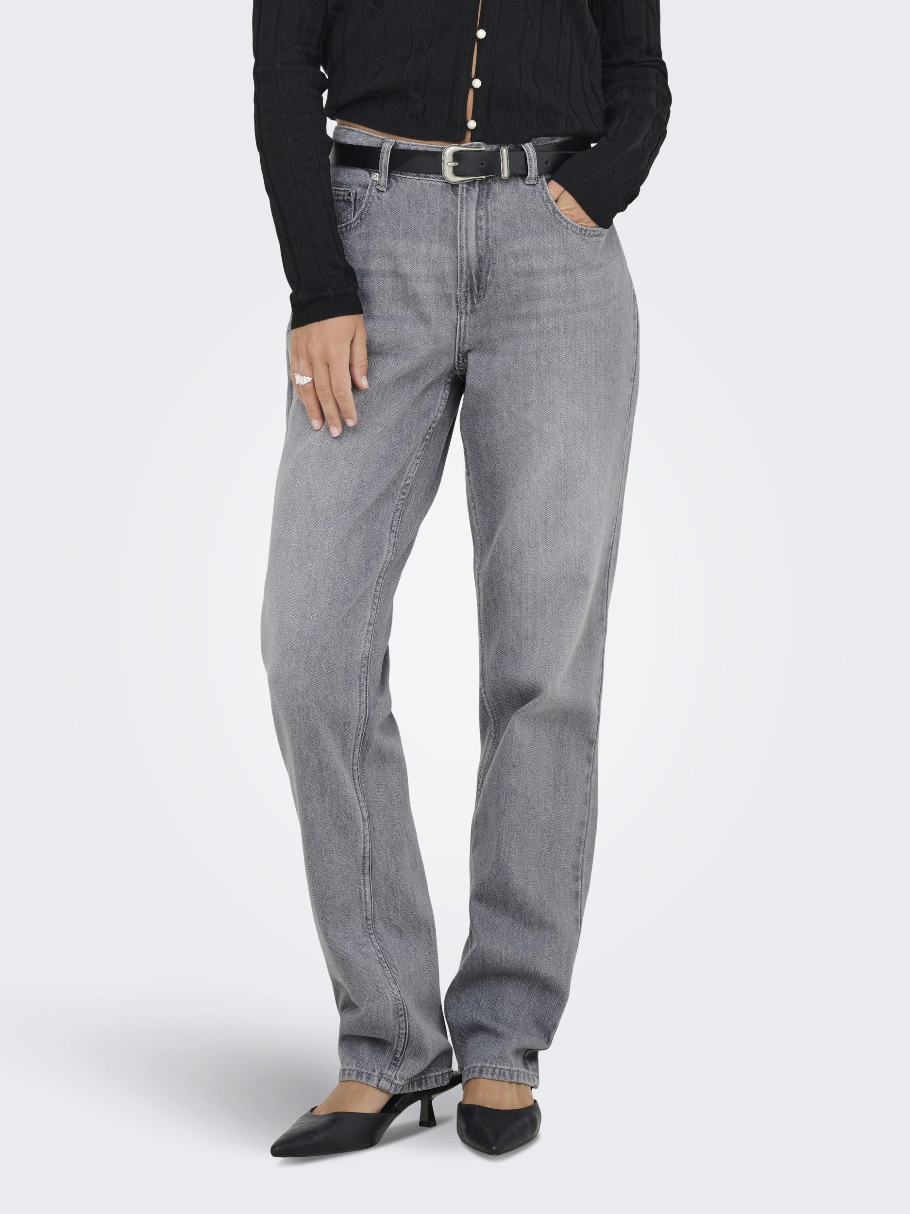 ONLY Bequeme Jeans ONLLUMI MW MOM STRAIGHT DNM PIM910