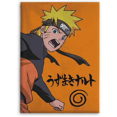 Kinderdecke Naruto Shippuden Kinder Fleecedecke, Naruto, leichte Kuscheldecke 100x140 cm