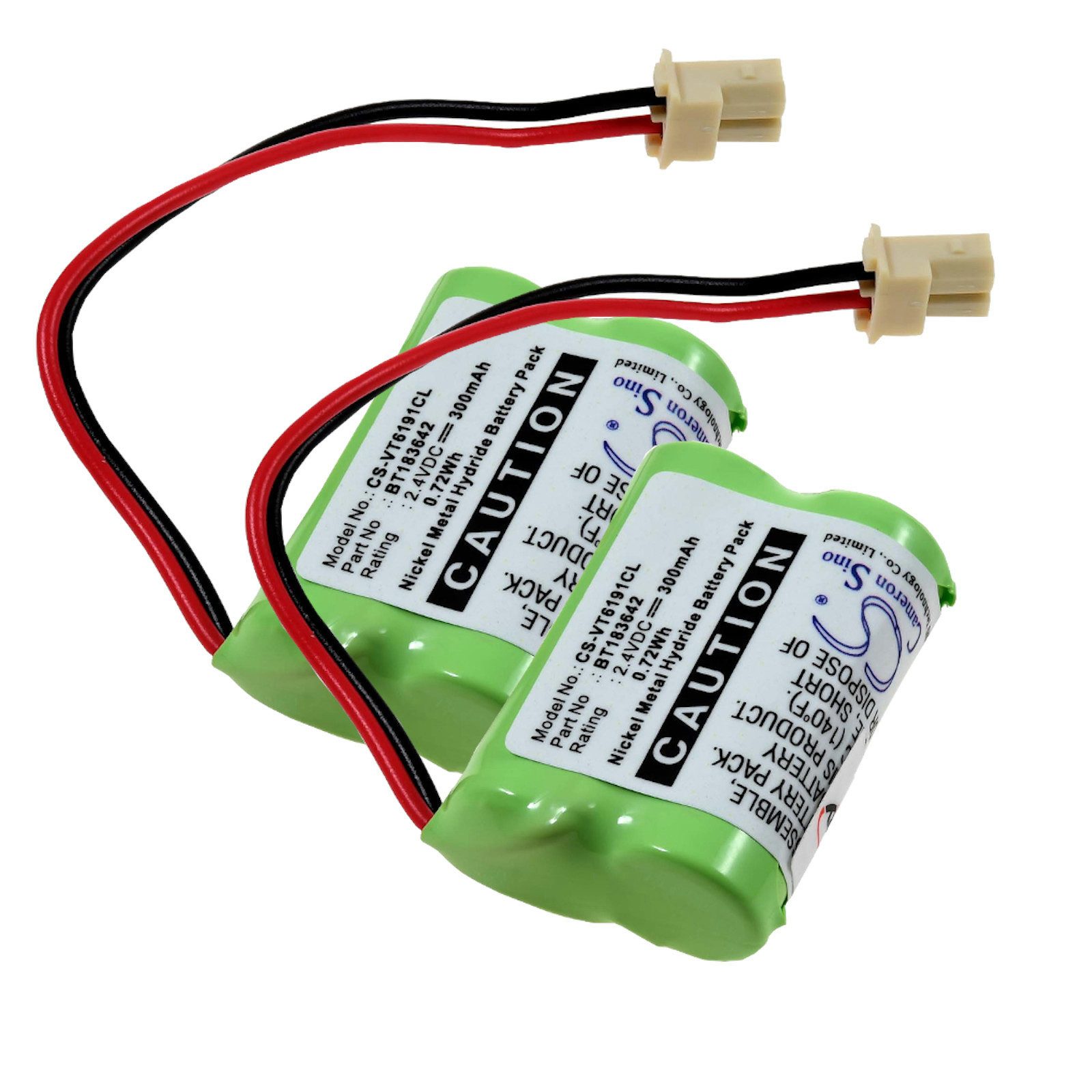 Powery 2 Akkus für Vtech LS6005 Typ BT283642 Akku 300 mAh (2.4 V)