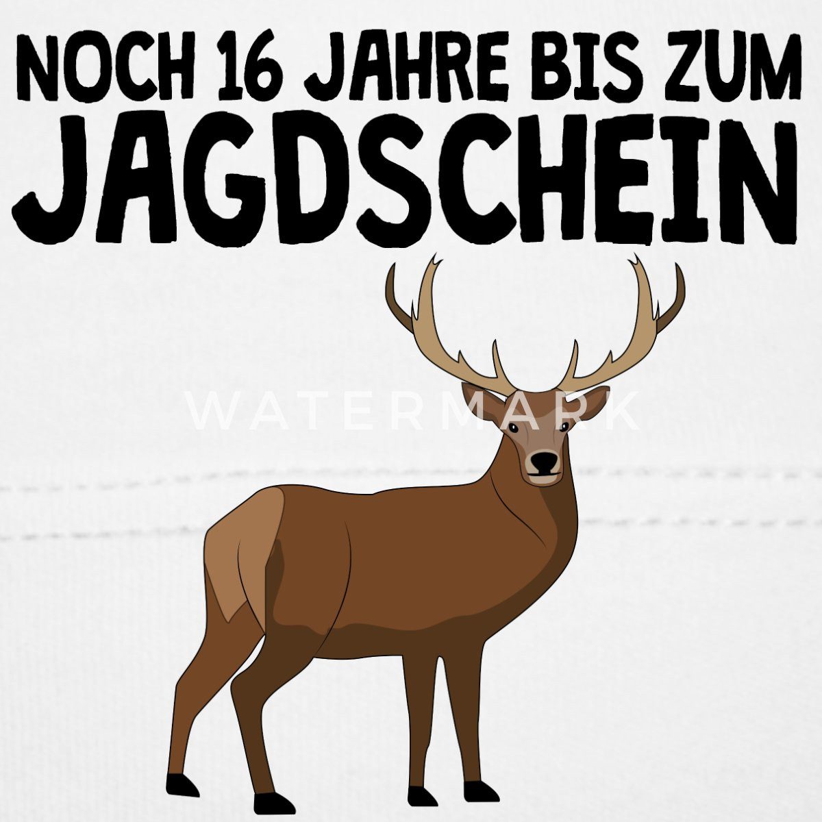 Spreadshirt Beanie Nachwuchs Jäger Baby Geschenk Hirsch Motiv Baby Bio-Mütze (1-St)