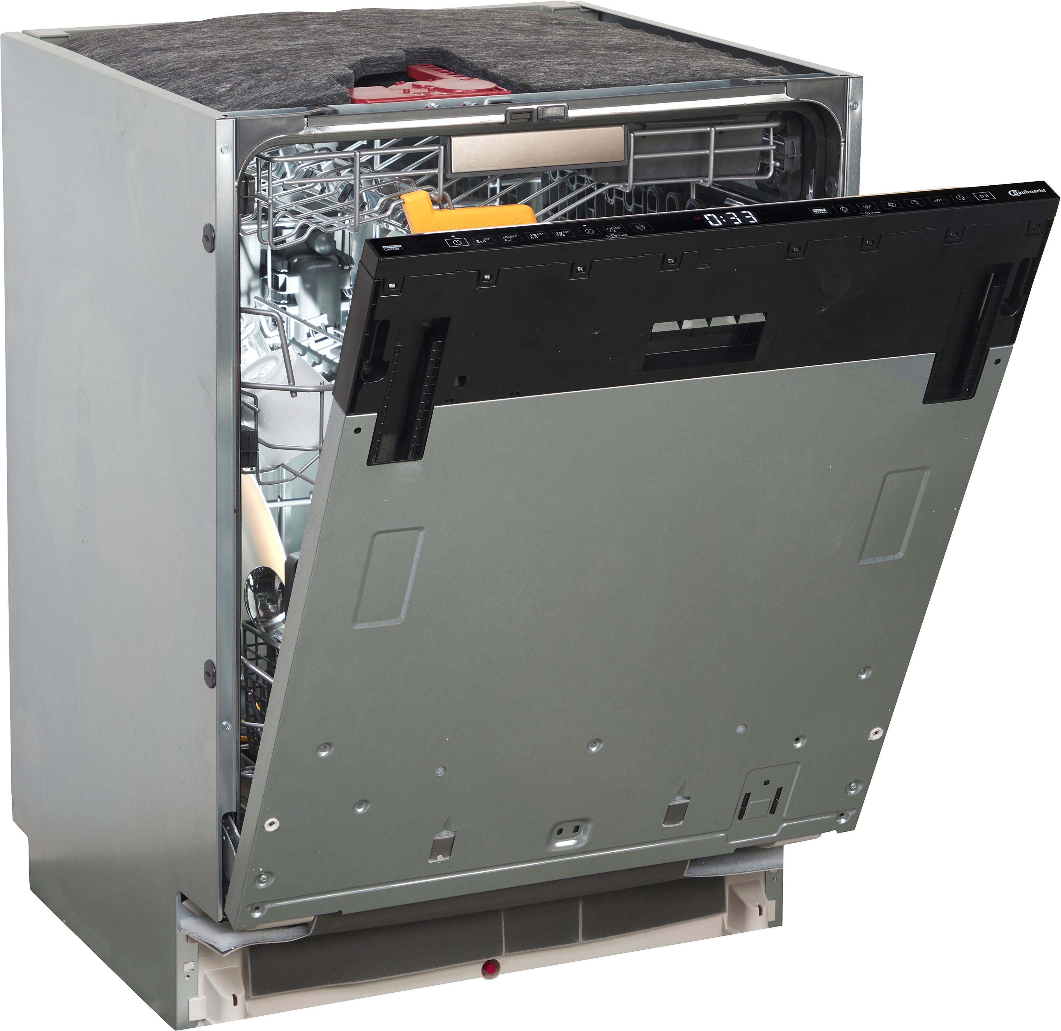 BAUKNECHT vollintegrierbarer Geschirrspüler OBIC Ecospace 8650, 14 Maßgedecke, SpaceClean – die 3. Schublade für hohe Gläser und Müslischalen